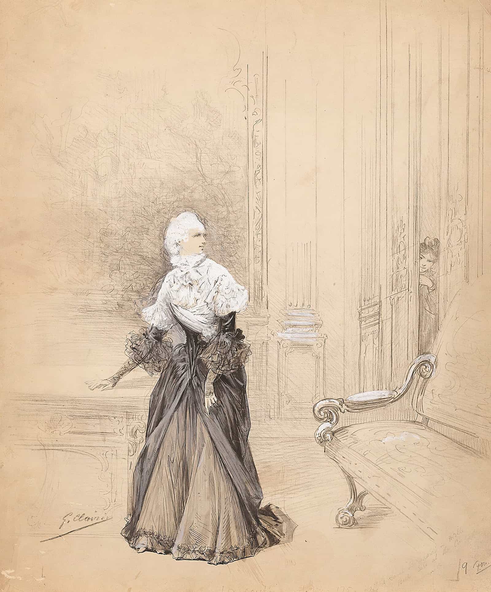 Scenes Of Sarah Bernhardts Life by Georges Jules Victor Clairin - Image 10