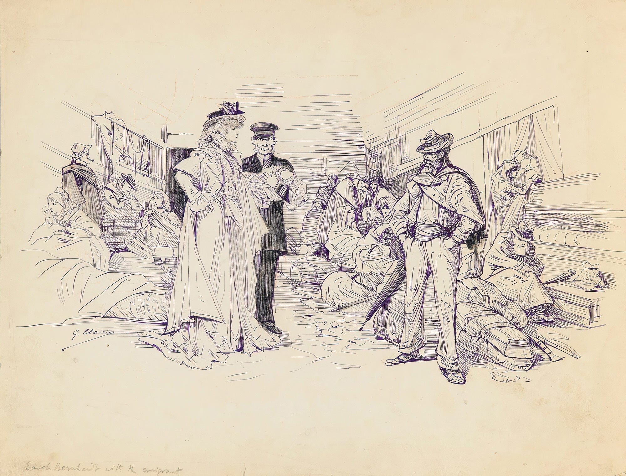 Scenes Of Sarah Bernhardts Life by Georges Jules Victor Clairin - Image 20