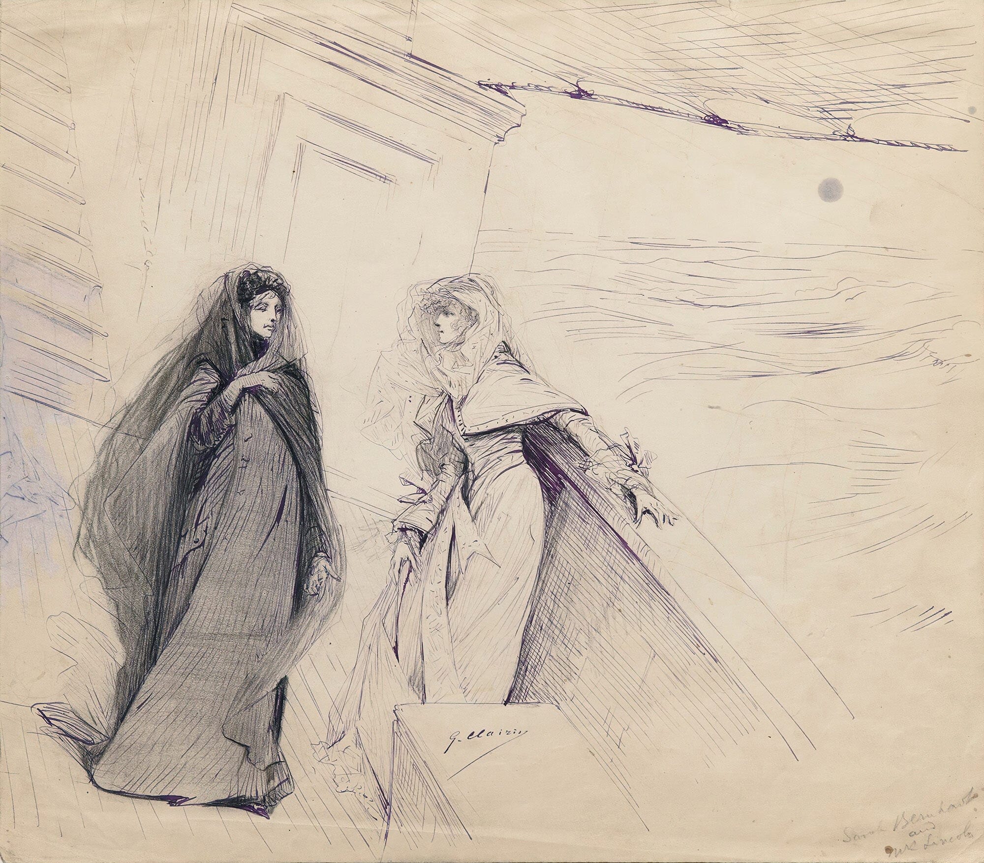 Scenes Of Sarah Bernhardts Life by Georges Jules Victor Clairin - Image 22