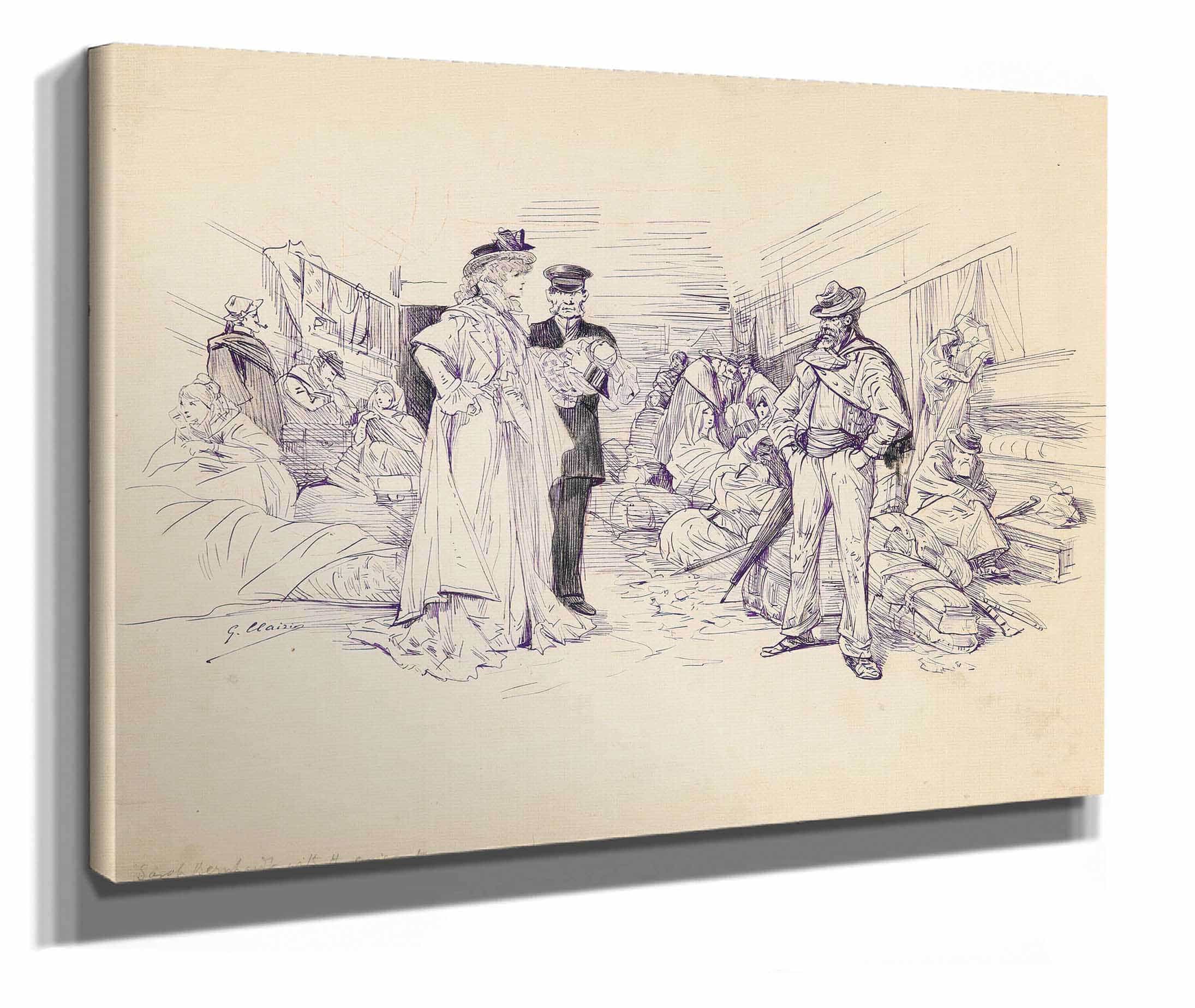 Scenes Of Sarah Bernhardts Life by Georges Jules Victor Clairin - Image 24