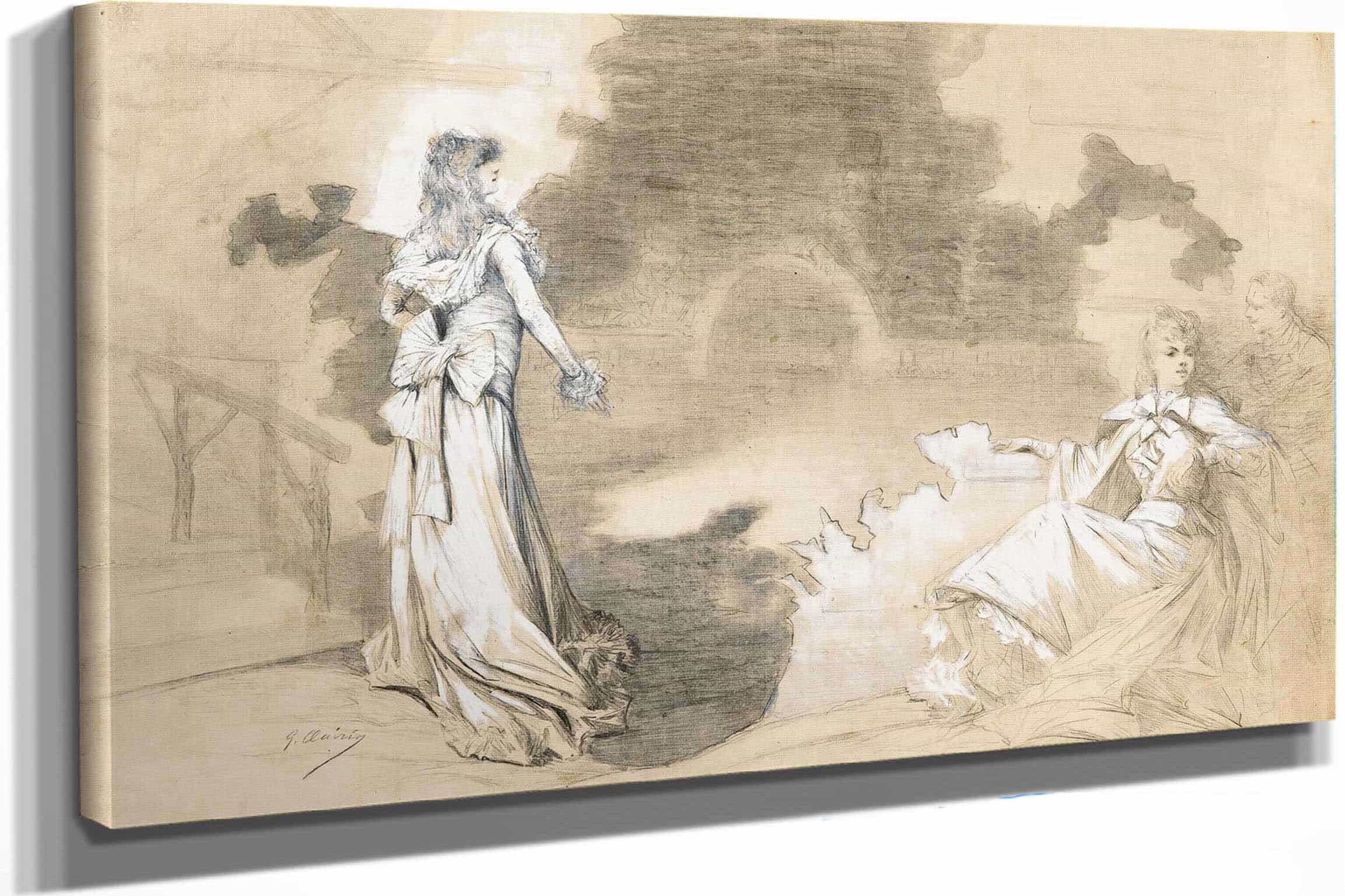 Scenes Of Sarah Bernhardts Life by Georges Jules Victor Clairin - Image 41