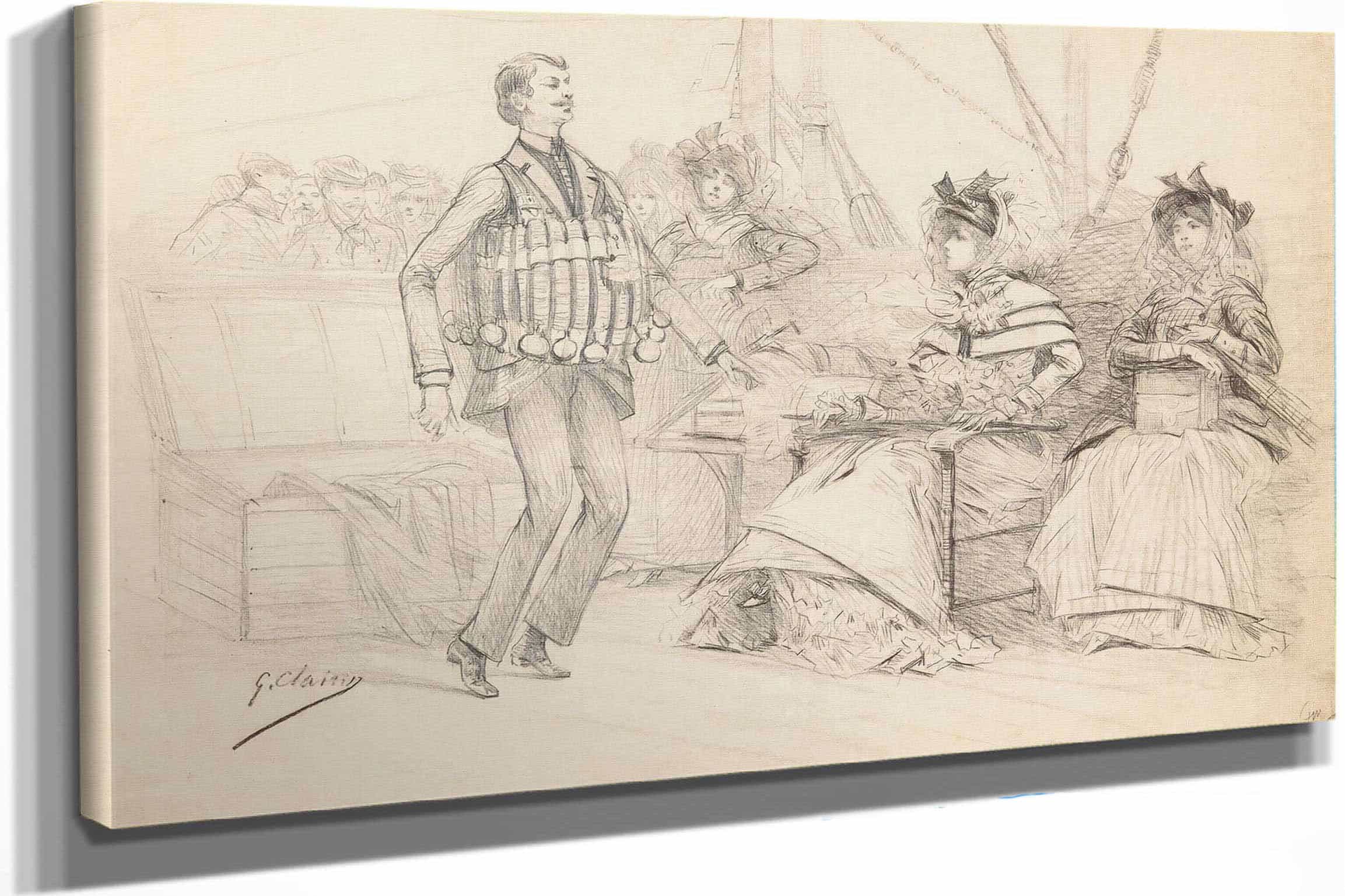 Scenes Of Sarah Bernhardts Life by Georges Jules Victor Clairin - Image 42