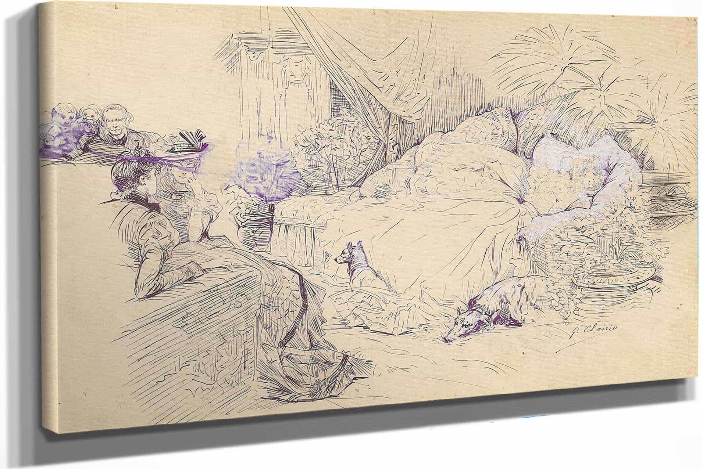 Scenes Of Sarah Bernhardts Life by Georges Jules Victor Clairin - Image 44