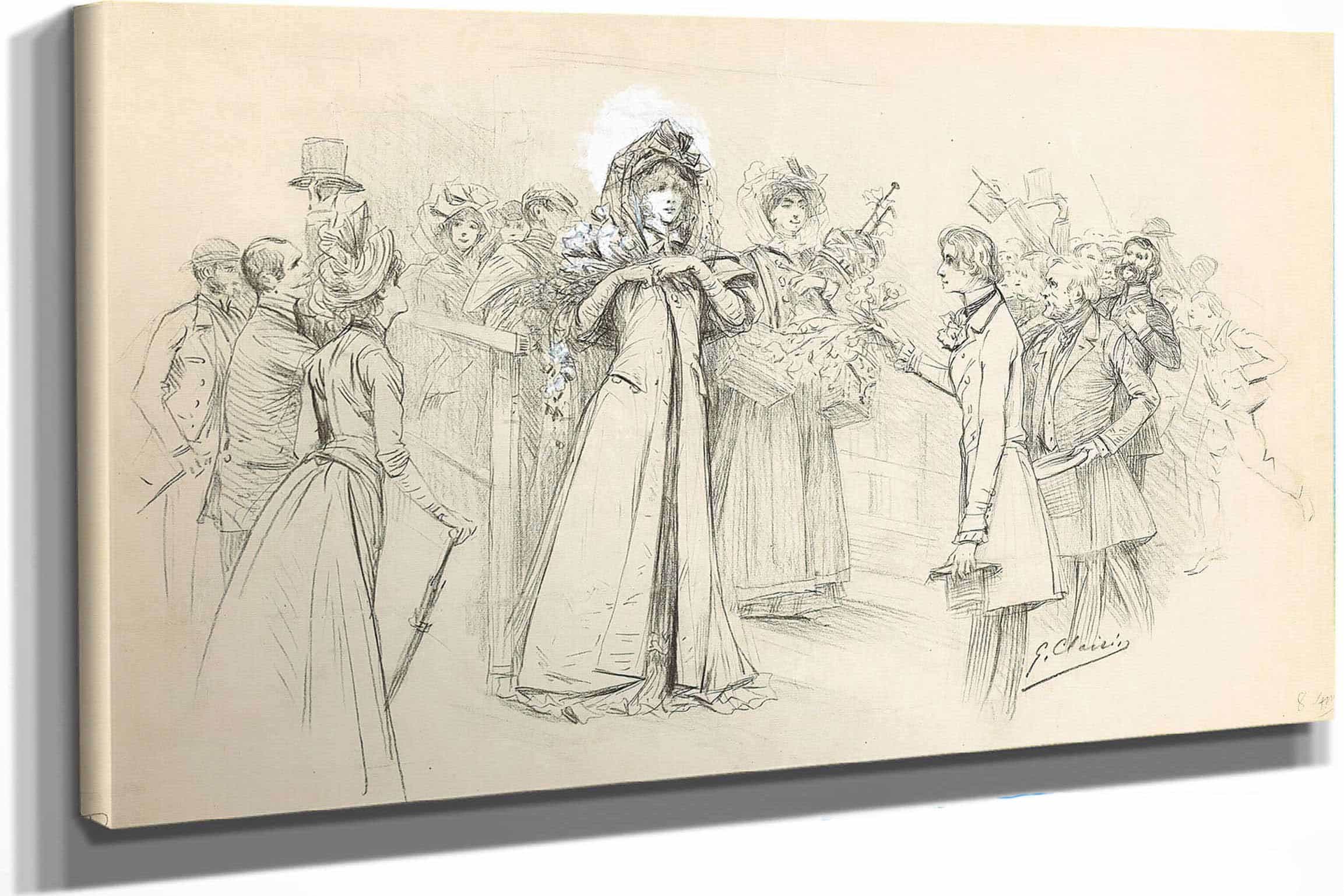Scenes Of Sarah Bernhardts Life by Georges Jules Victor Clairin - Image 45