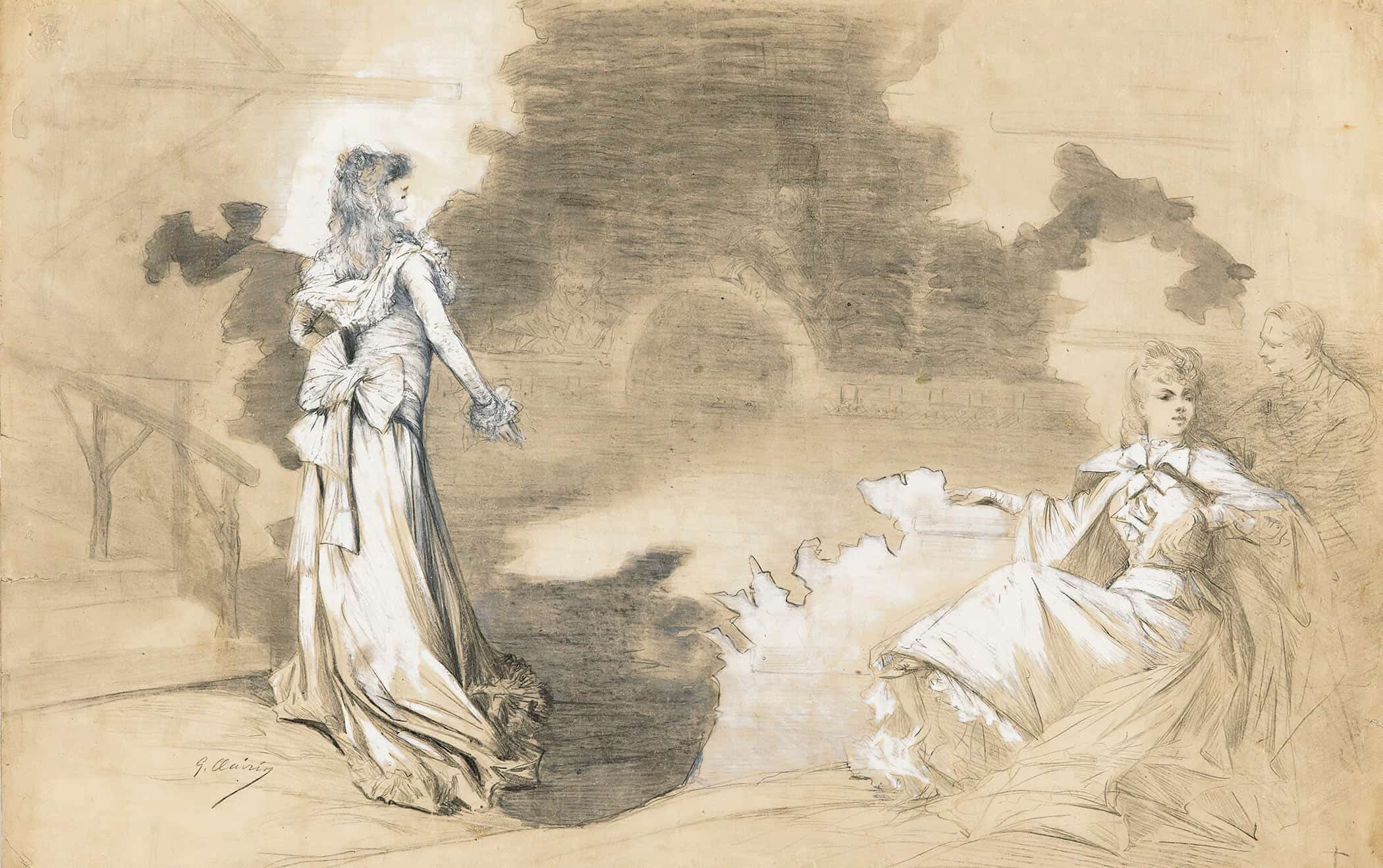 Scenes Of Sarah Bernhardts Life by Georges Jules Victor Clairin - Image 46