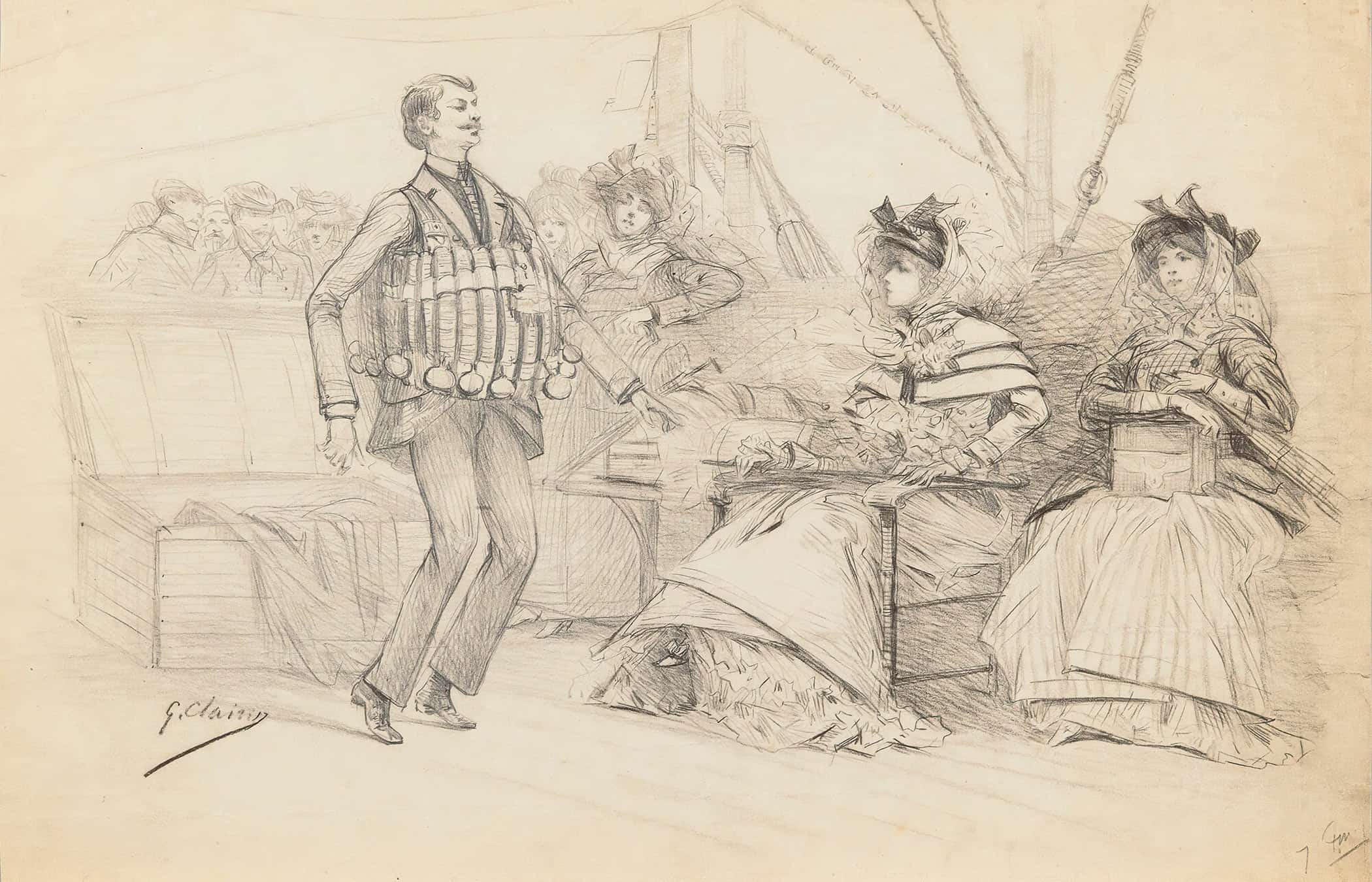 Scenes Of Sarah Bernhardts Life by Georges Jules Victor Clairin - Image 47