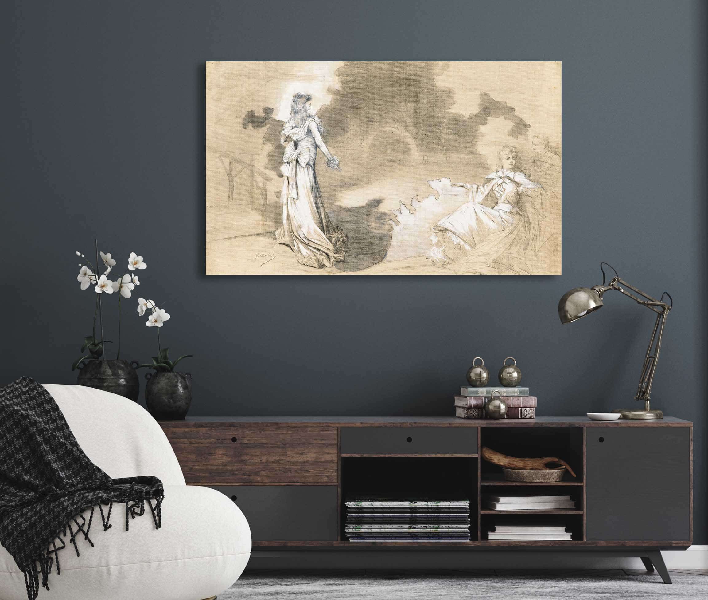 Scenes Of Sarah Bernhardts Life by Georges Jules Victor Clairin - Image 60