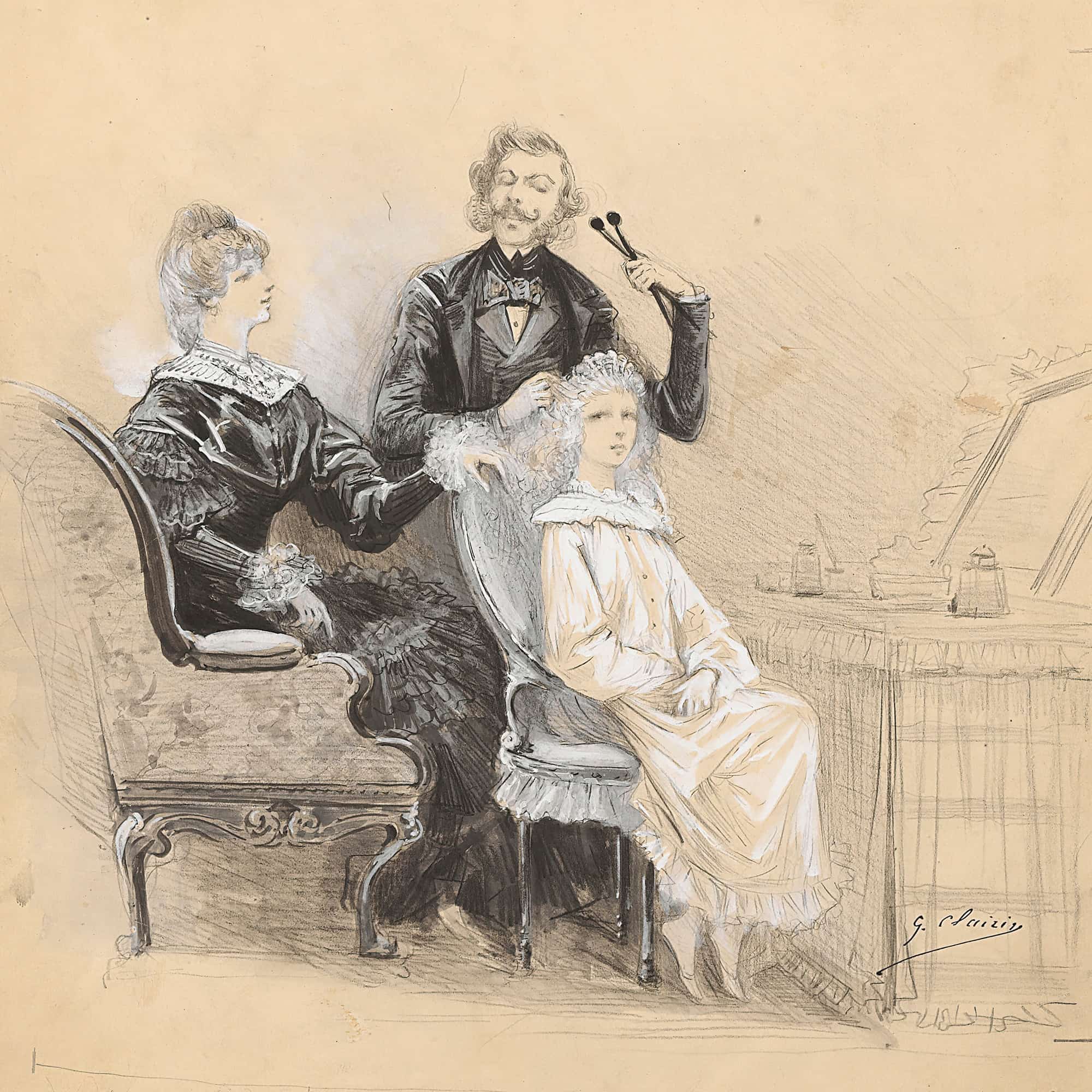 Scenes Of Sarah Bernhardts Life by Georges Jules Victor Clairin - Image 76