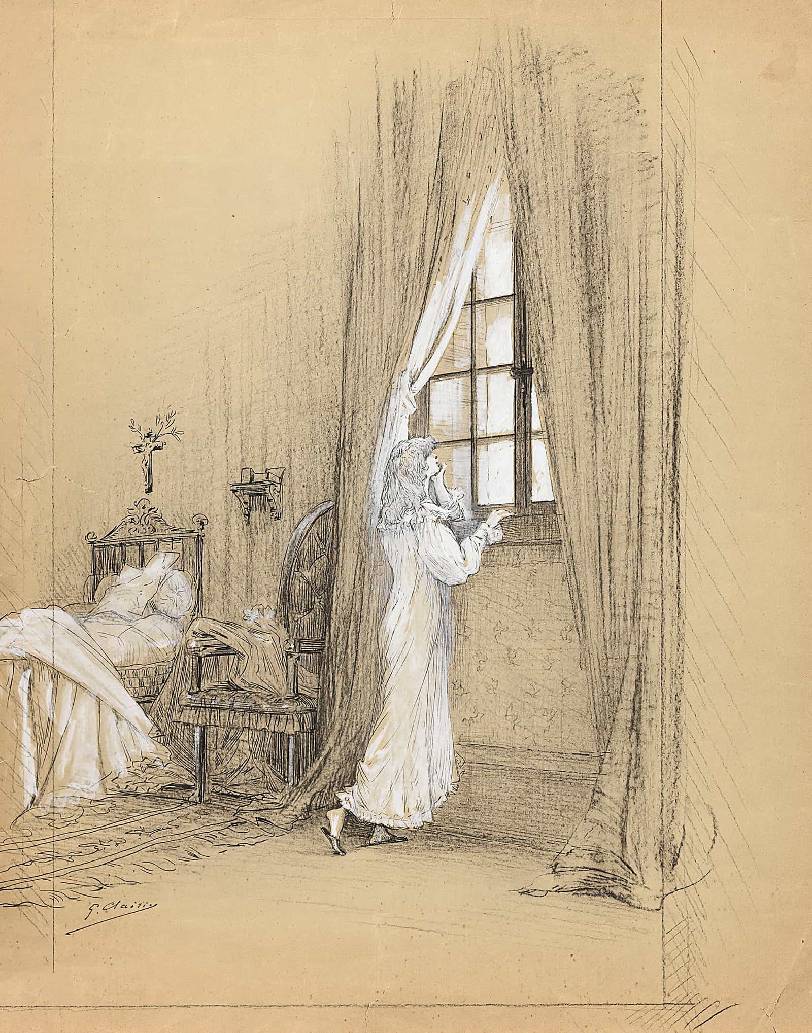 Scenes Of Sarah Bernhardts Life by Georges Jules Victor Clairin - Image 8