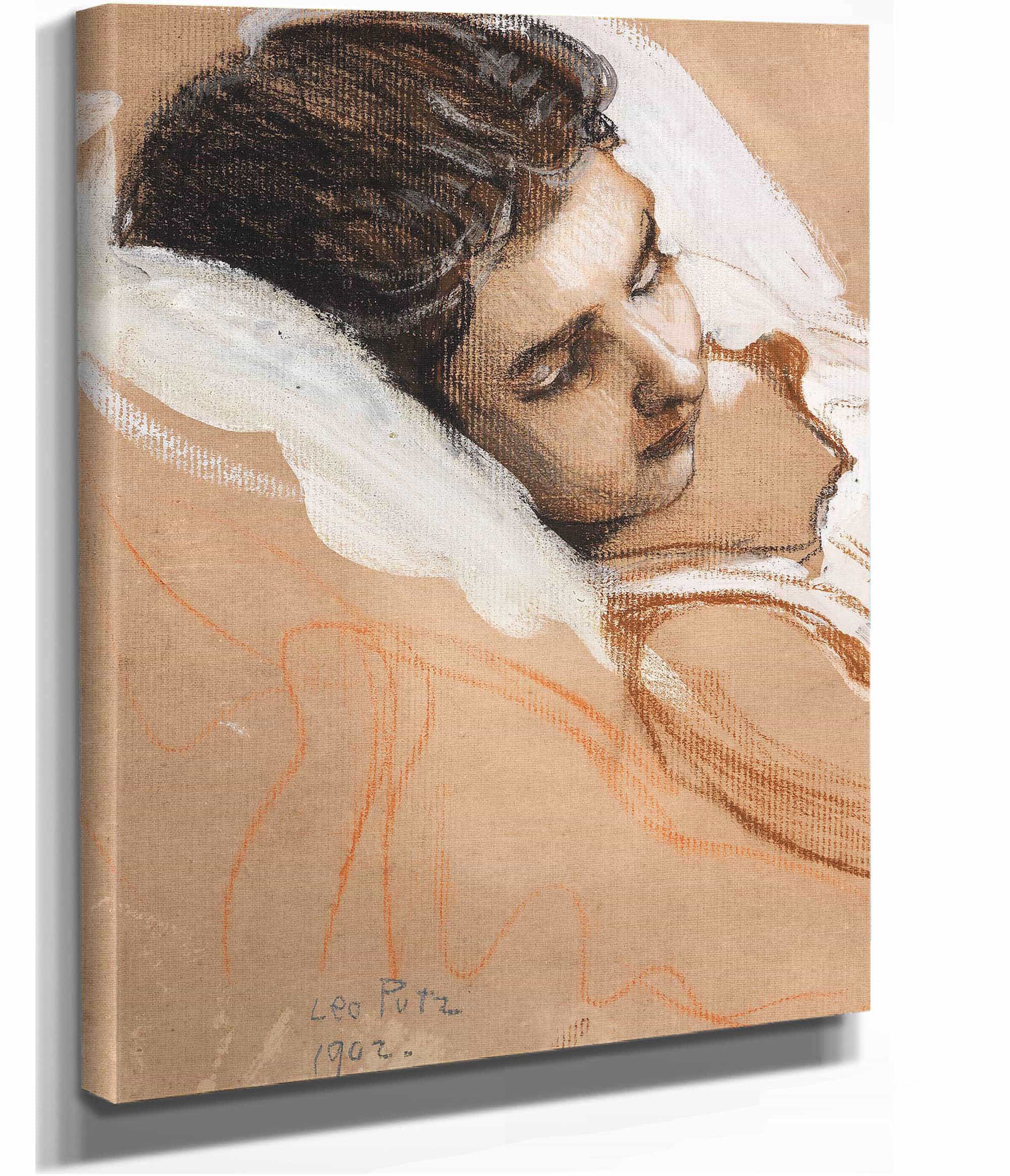 Schlafendes Madchen by Leo Putz - Image 2