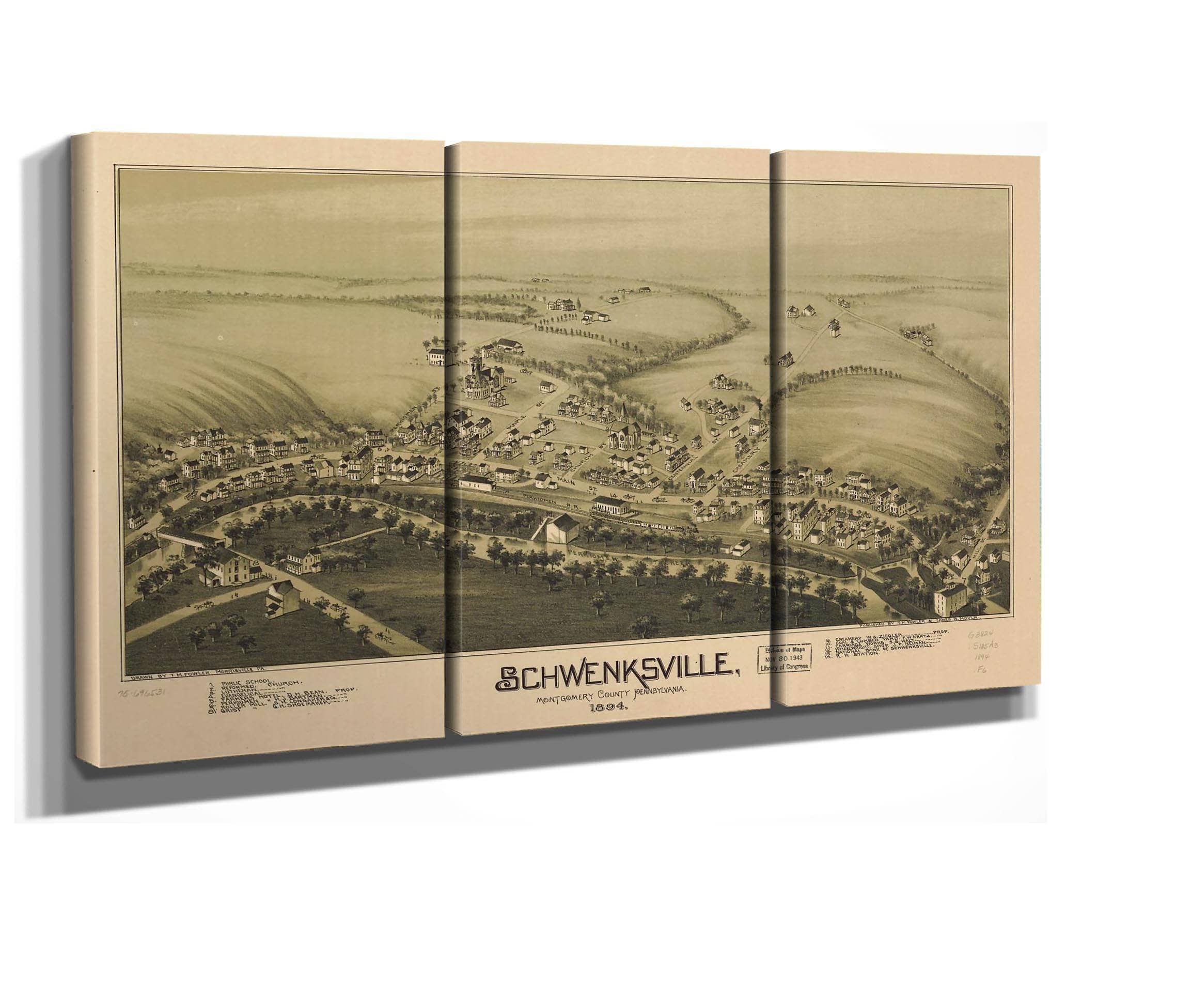 Schwenksville Montgomery County Pennsylvania 1894 State Of Pennsylvania - Image 2