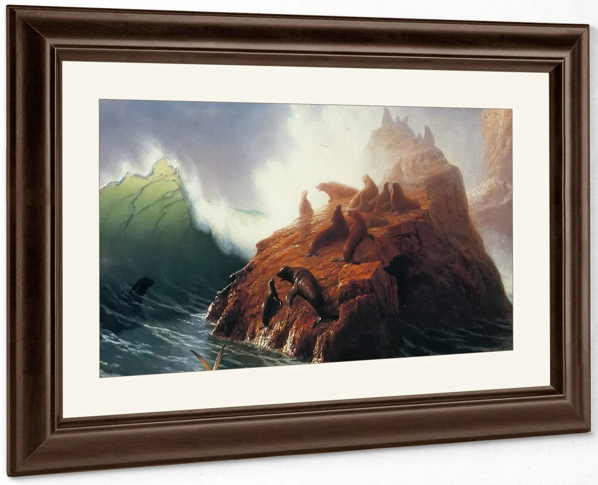 Seal Rock By Albert Bierstadt - Image 3