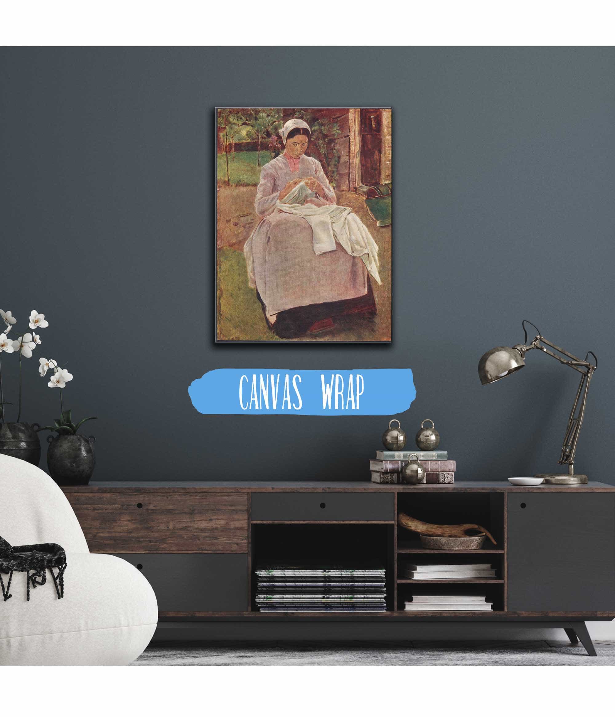 Seamstress by Max Liebermann - Image 3
