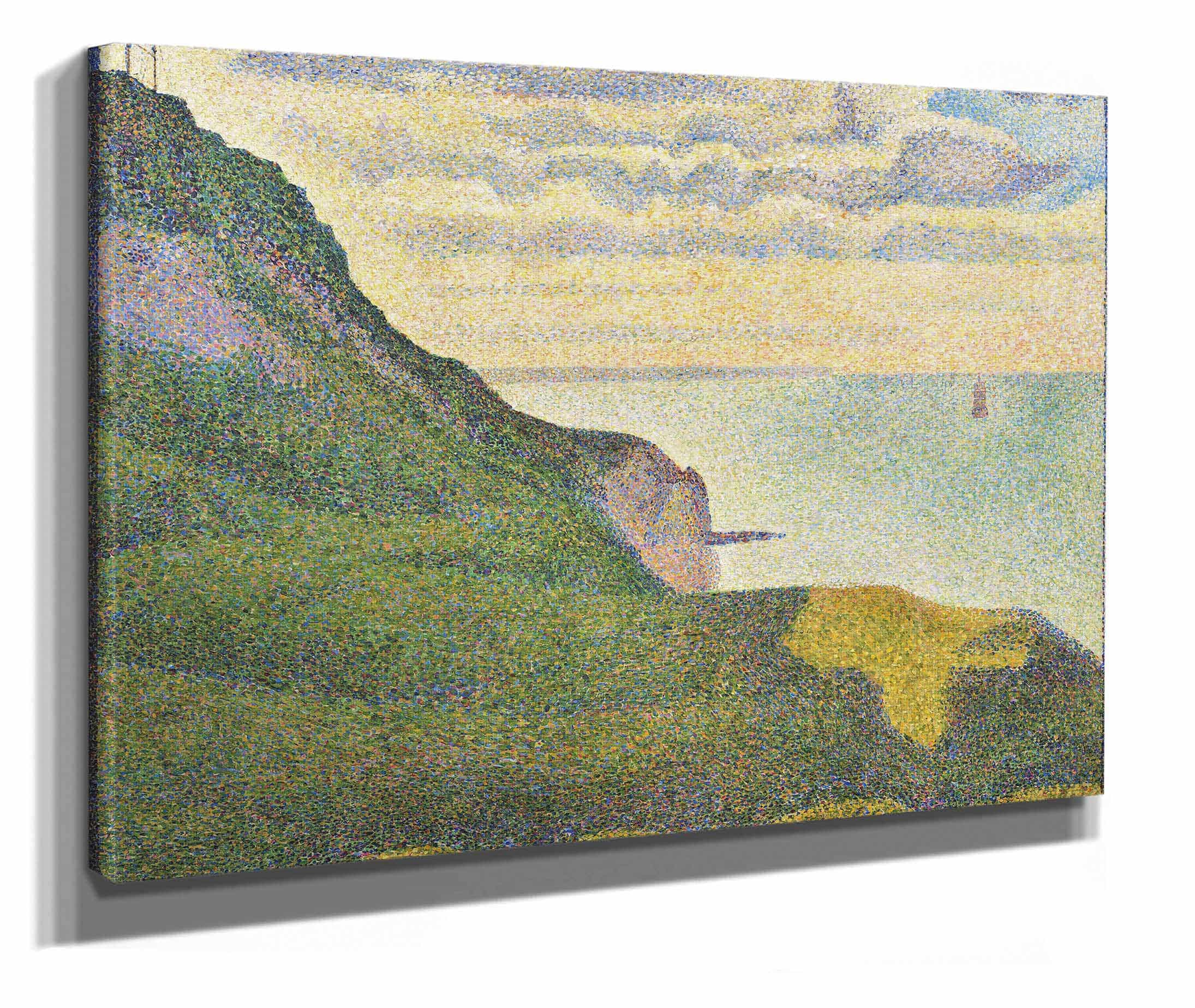 Seascape At Port En Bessinnormandy by Georges Seurat - Image 2