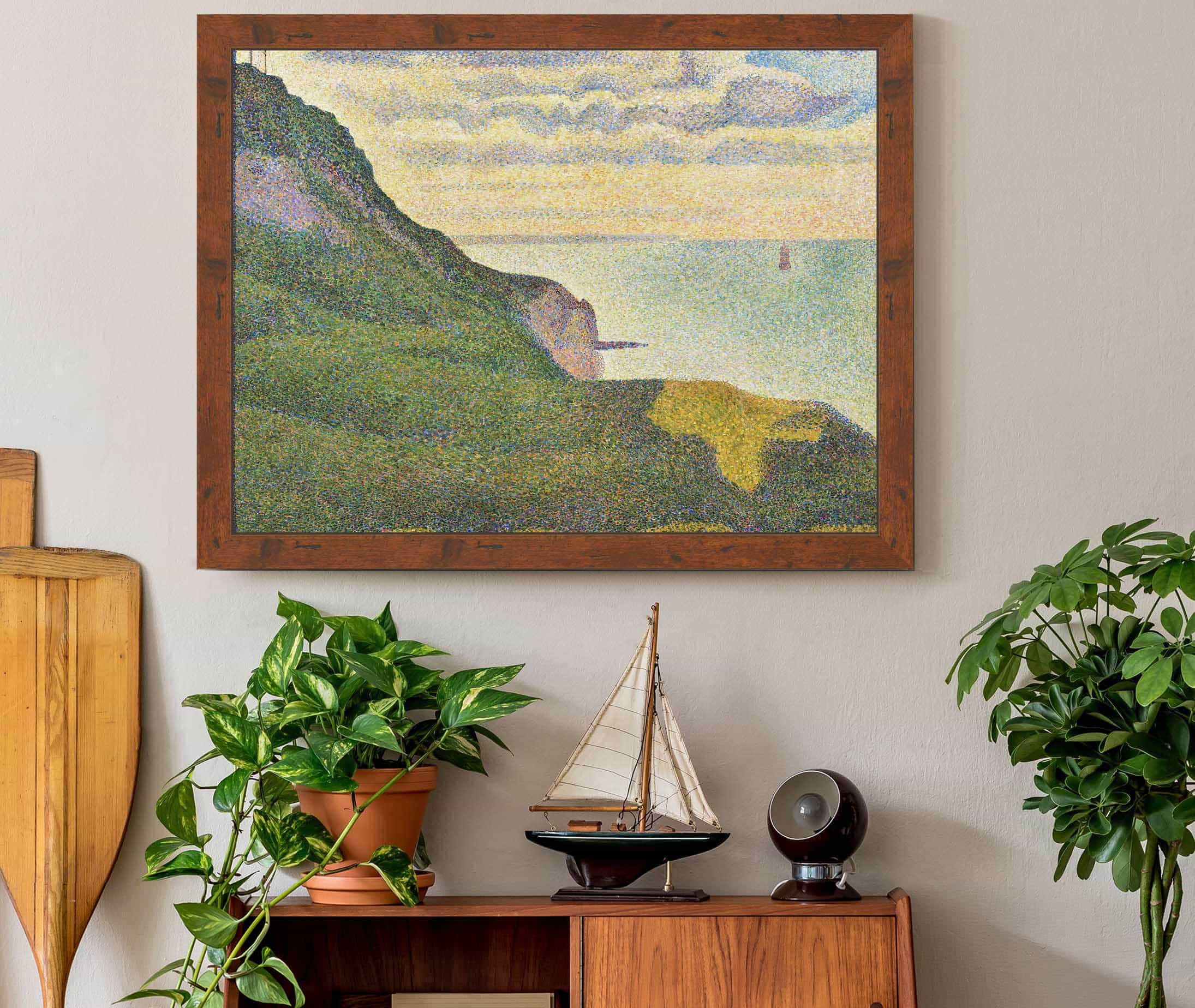 Seascape At Port En Bessinnormandy by Georges Seurat - Image 3