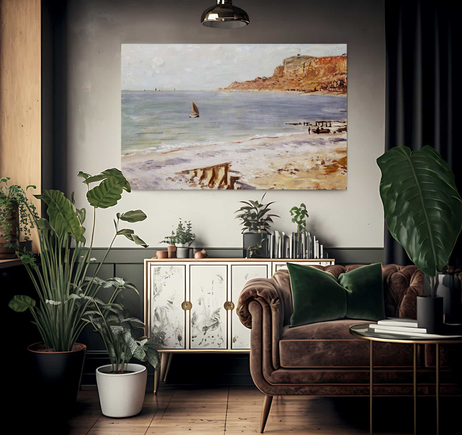 Seascape At Sainte Adresse By Claude Monet - Image 2
