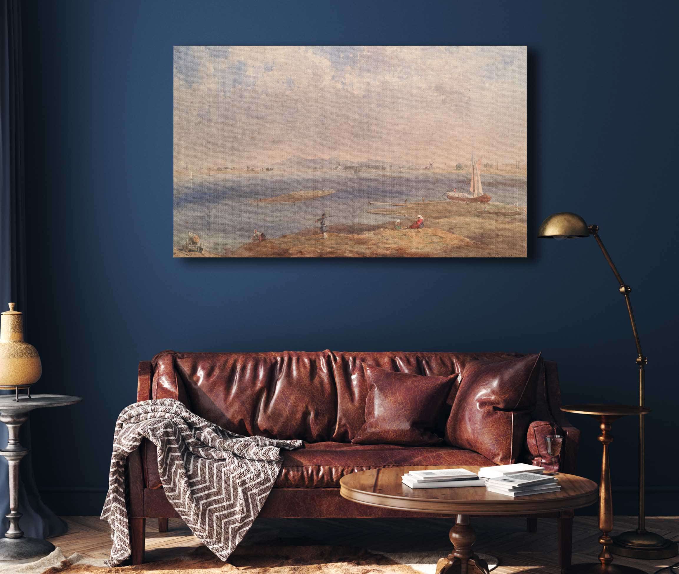 Seascape In Brittany by Eugene Boudin - Image 4