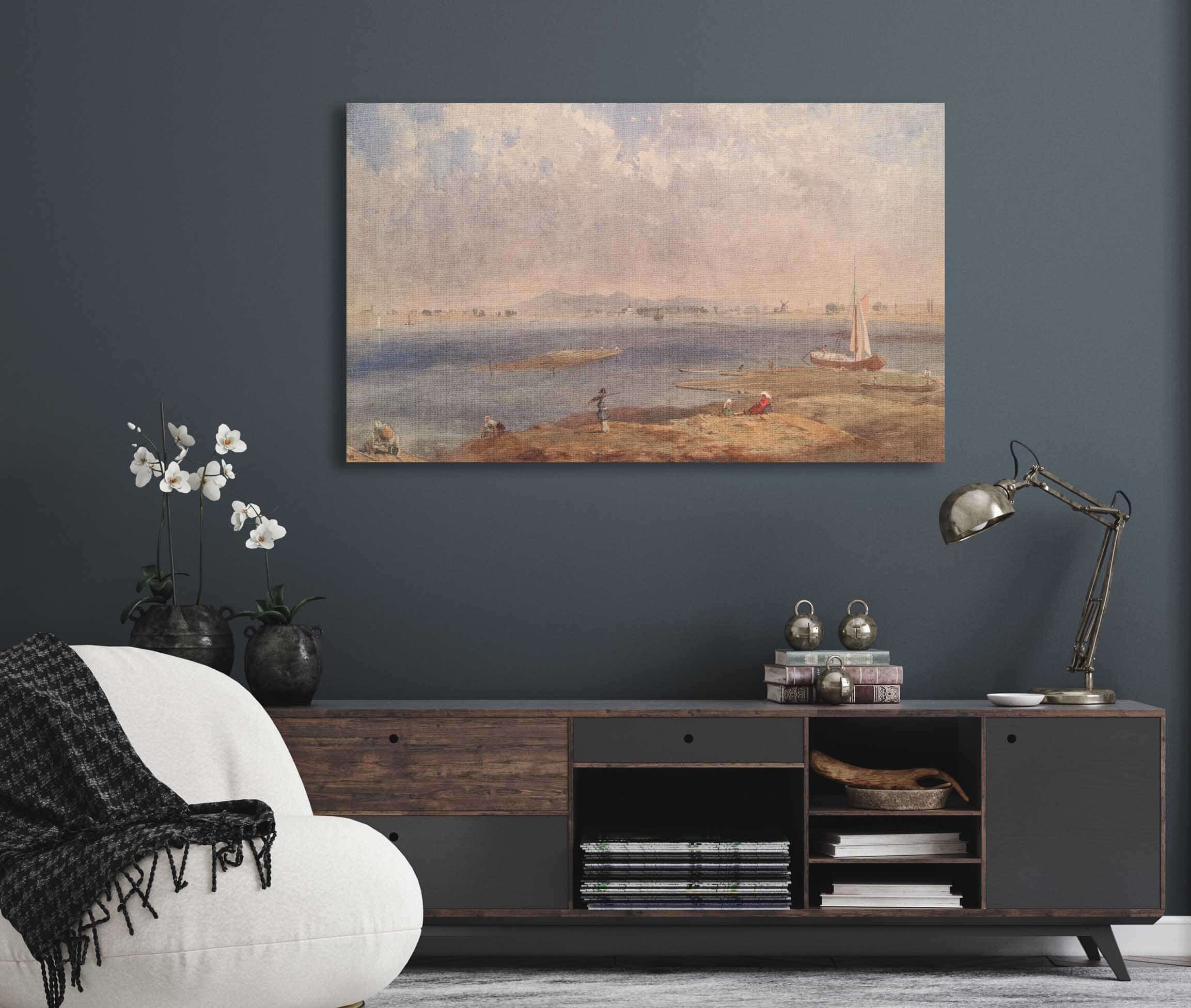 Seascape In Brittany by Eugene Boudin - Image 5