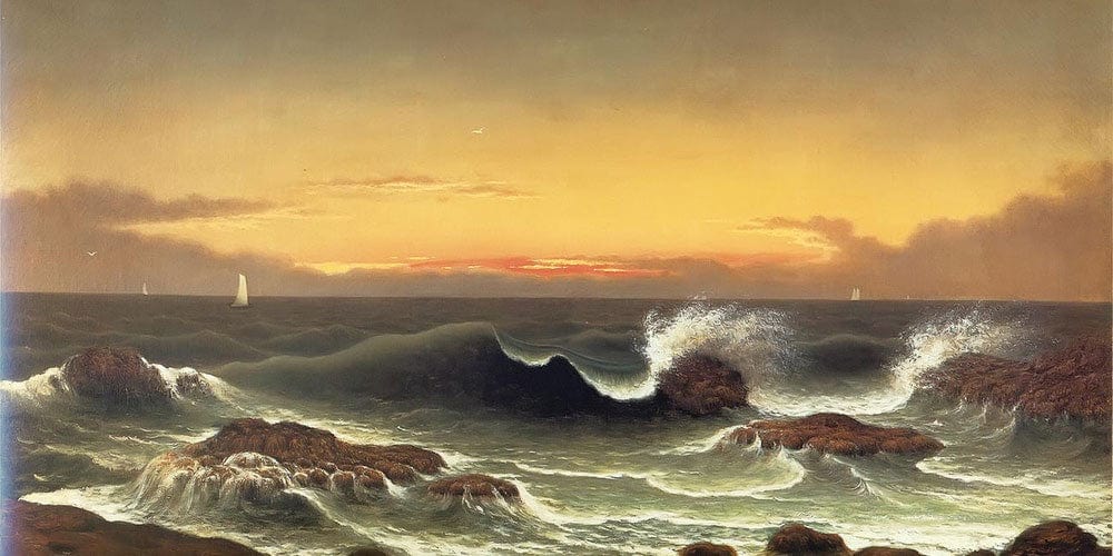 Seascape Sunrise By Martin Johnson Heade - Image 2
