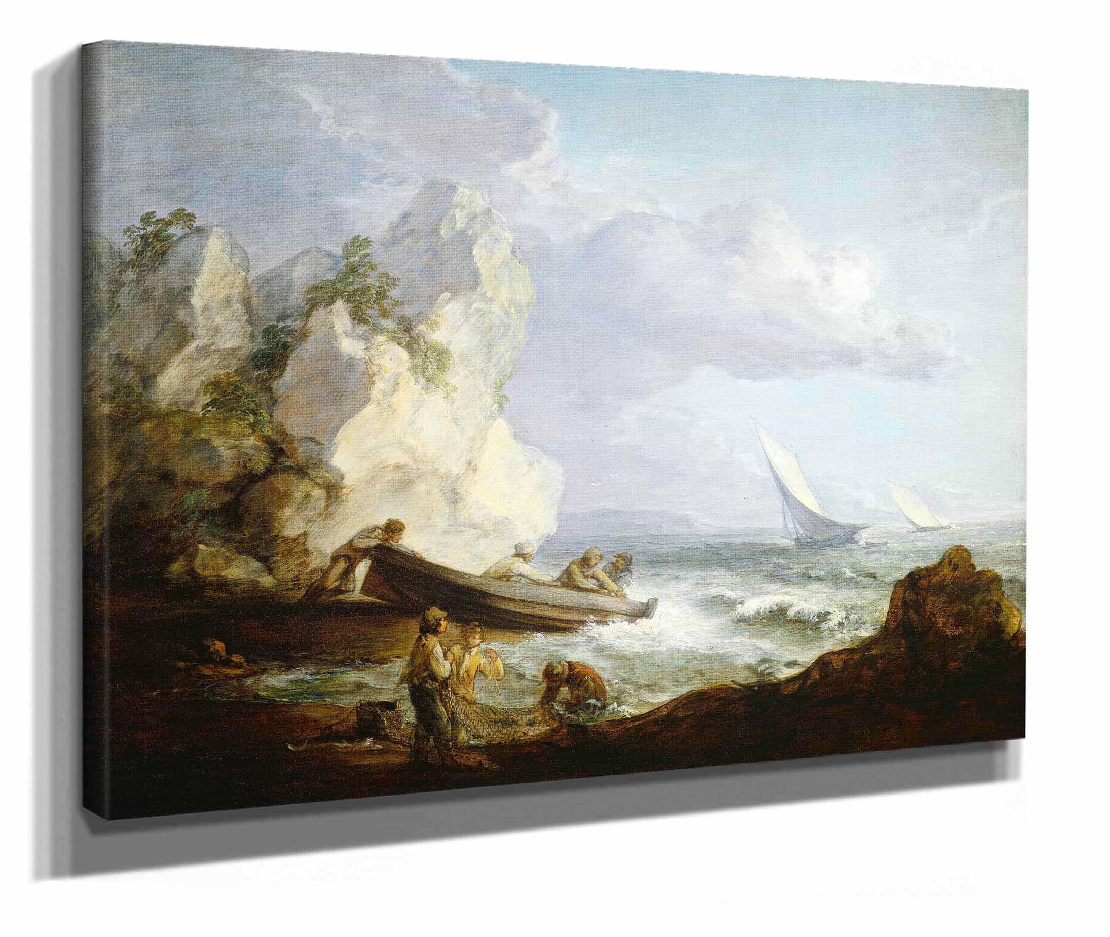 Seashore With Fishermen by Thomas Gainsborough - Image 2