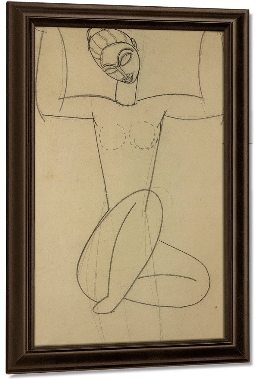 Seated Caryatid By Amedeo Modigliani - Image 5