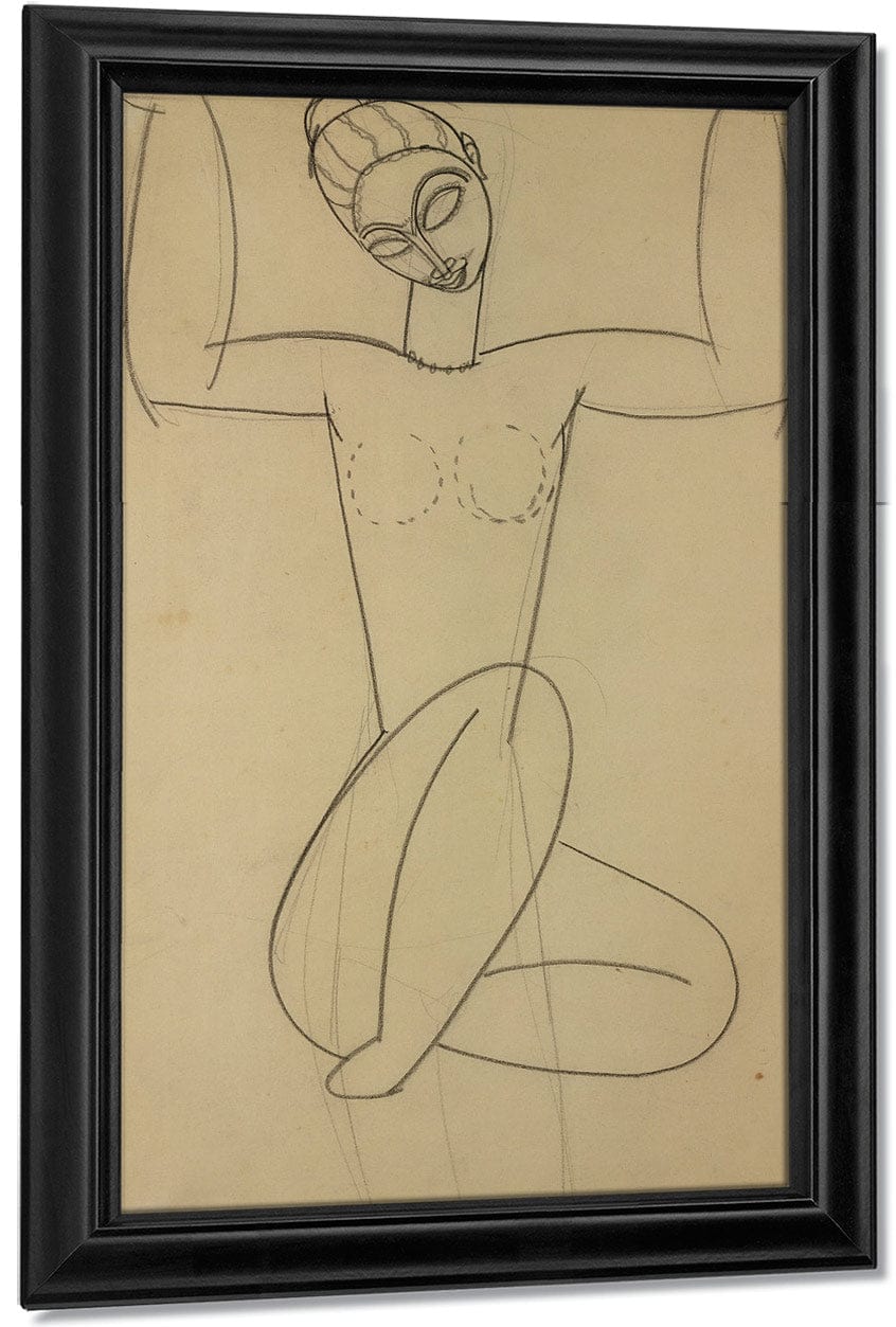 Seated Caryatid By Amedeo Modigliani - Image 7
