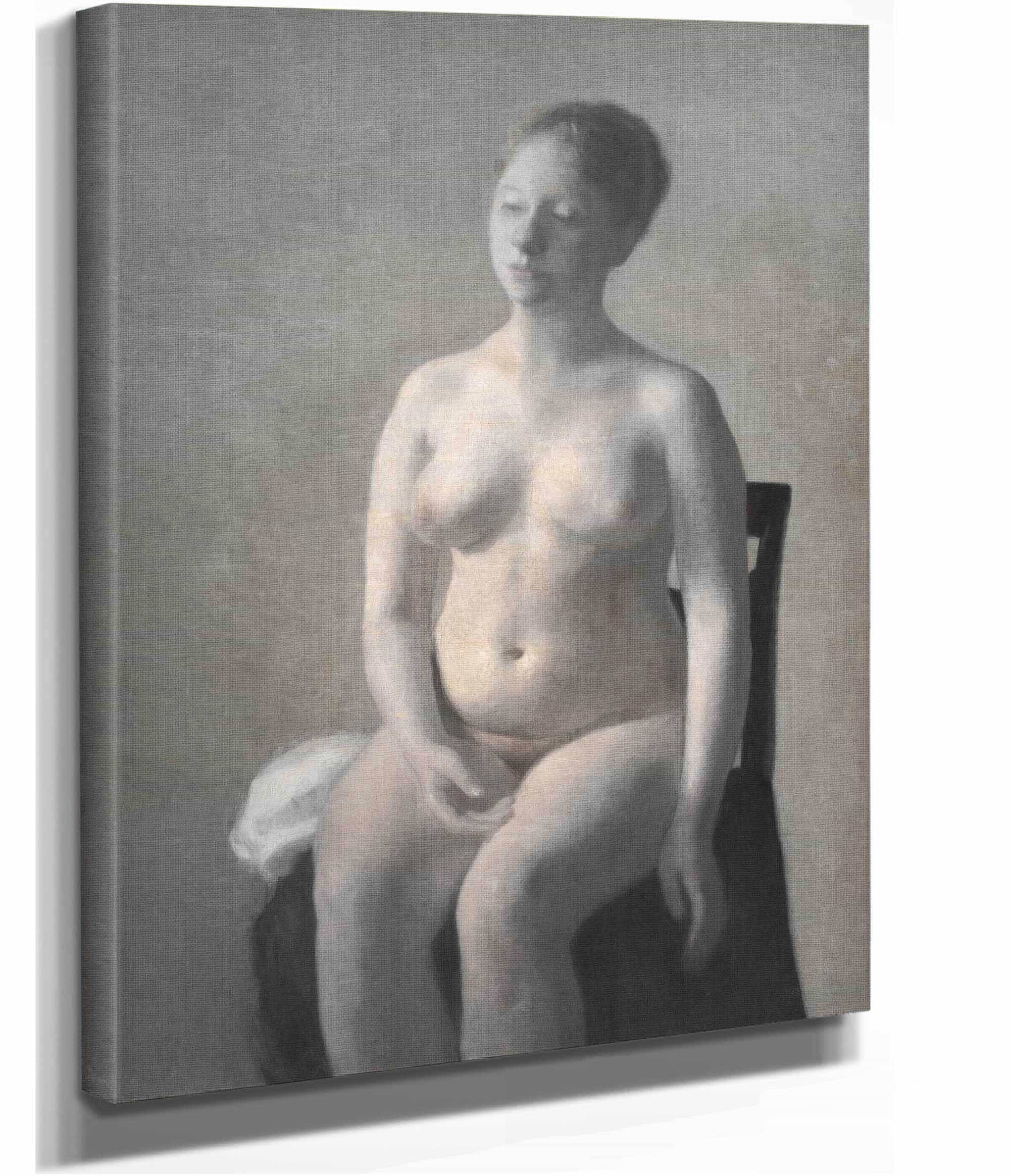 Seated Female Nude by Vilhelm Hammershoi - Image 2
