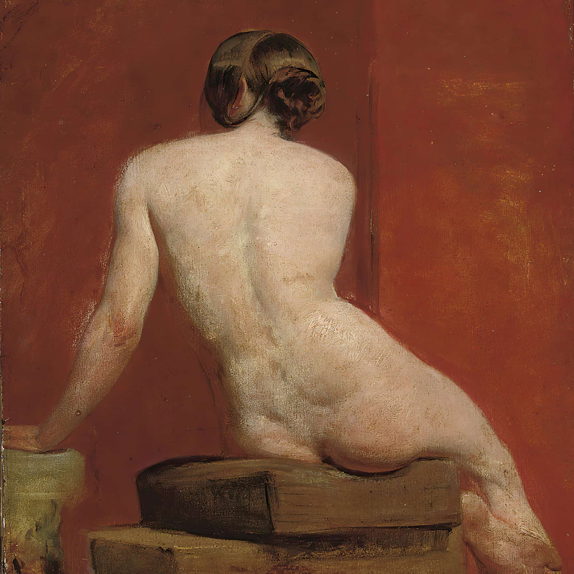 Seated Female Nude by William Etty - Image 8