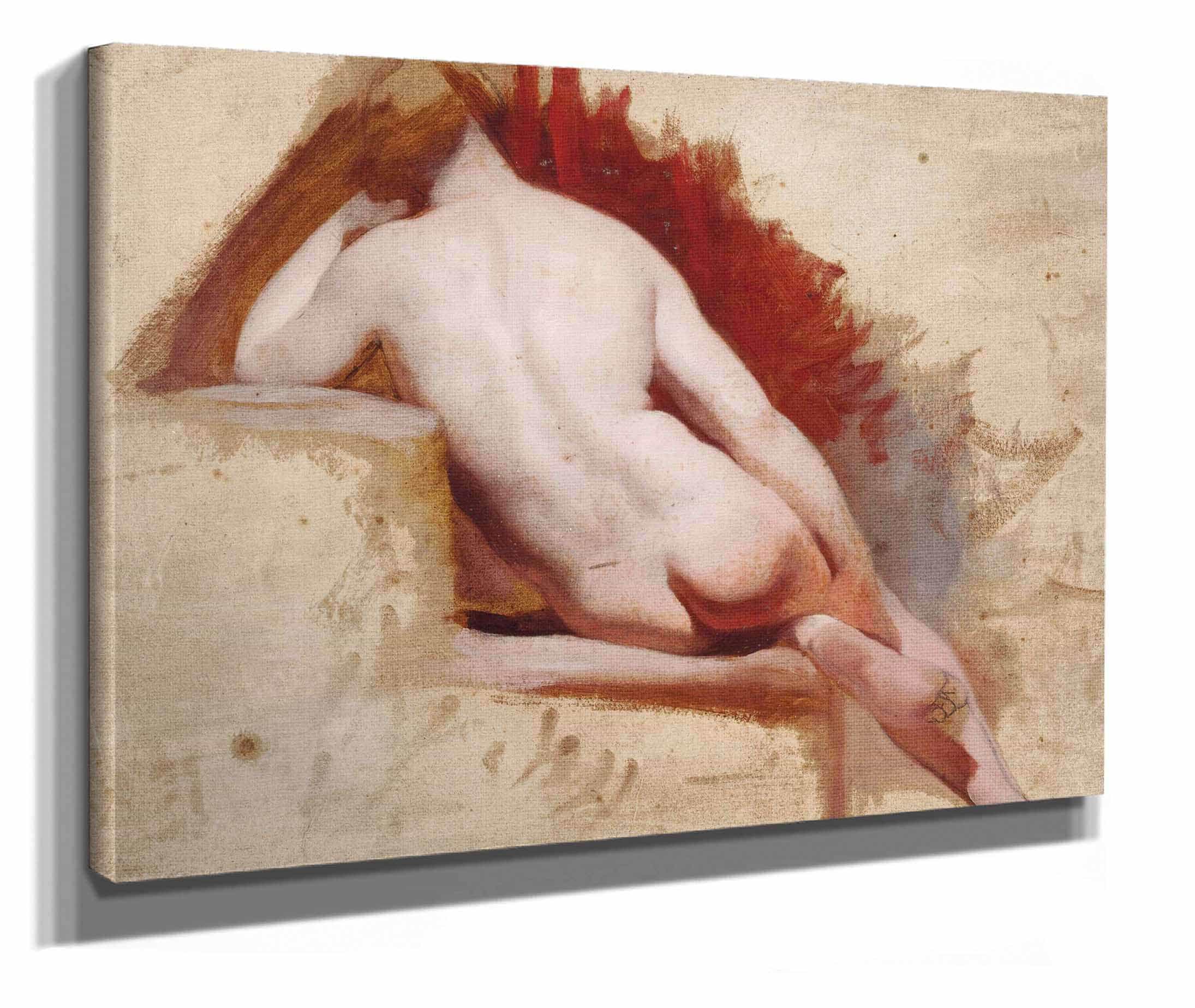 Seated Female Nude Study by William Etty - Image 2