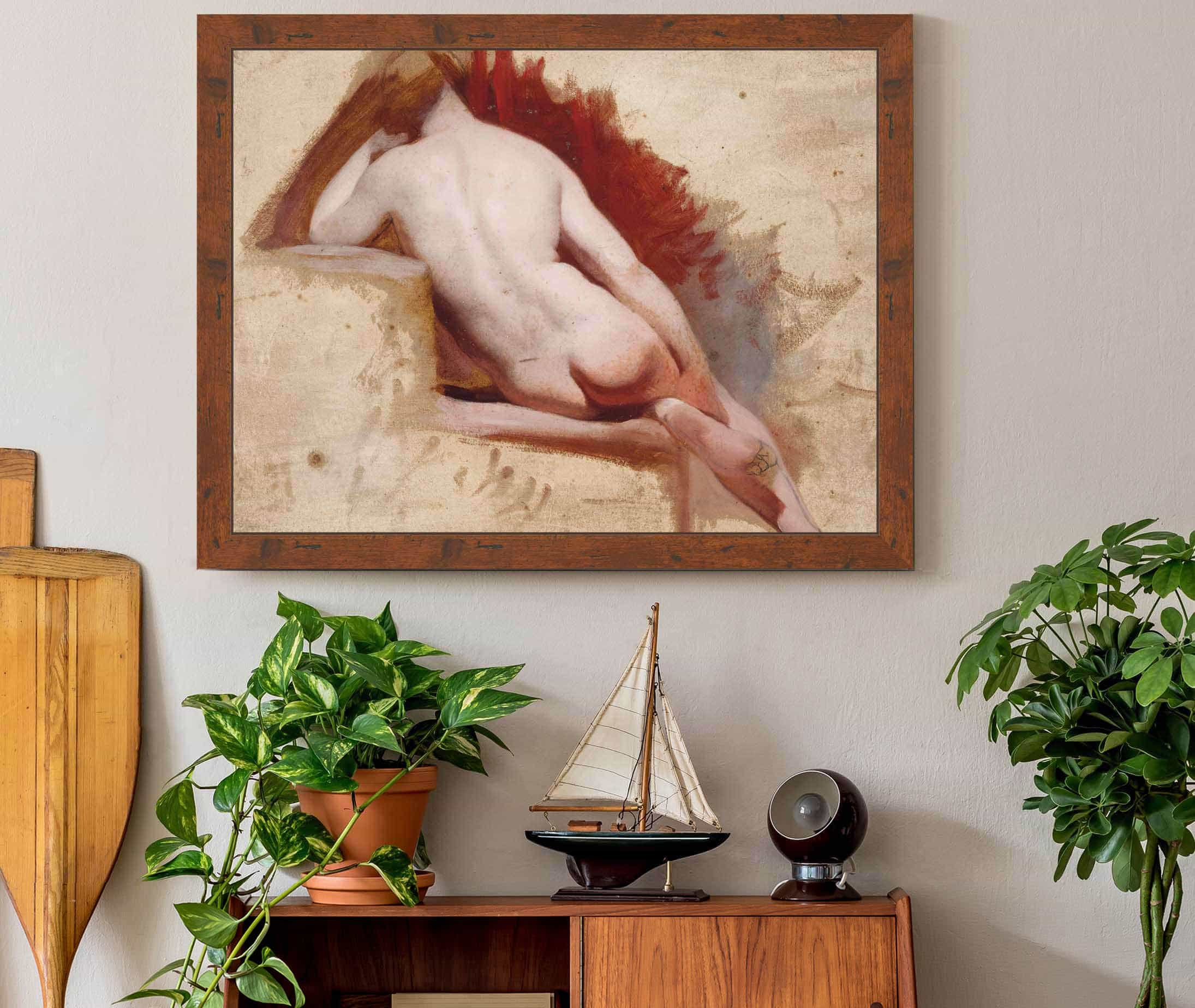 Seated Female Nude Study by William Etty - Image 3