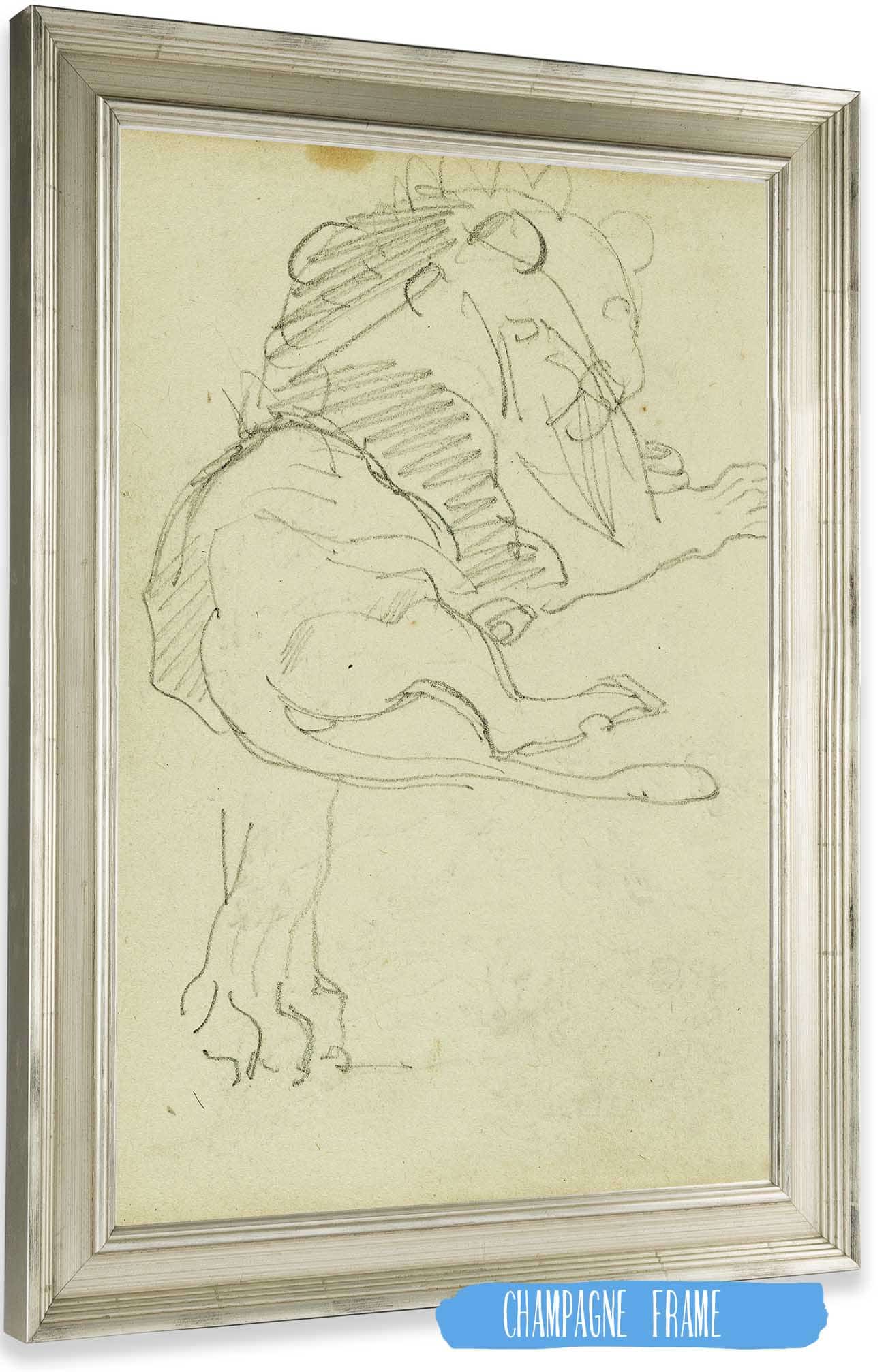 Seated Lion by Theodore Gericault