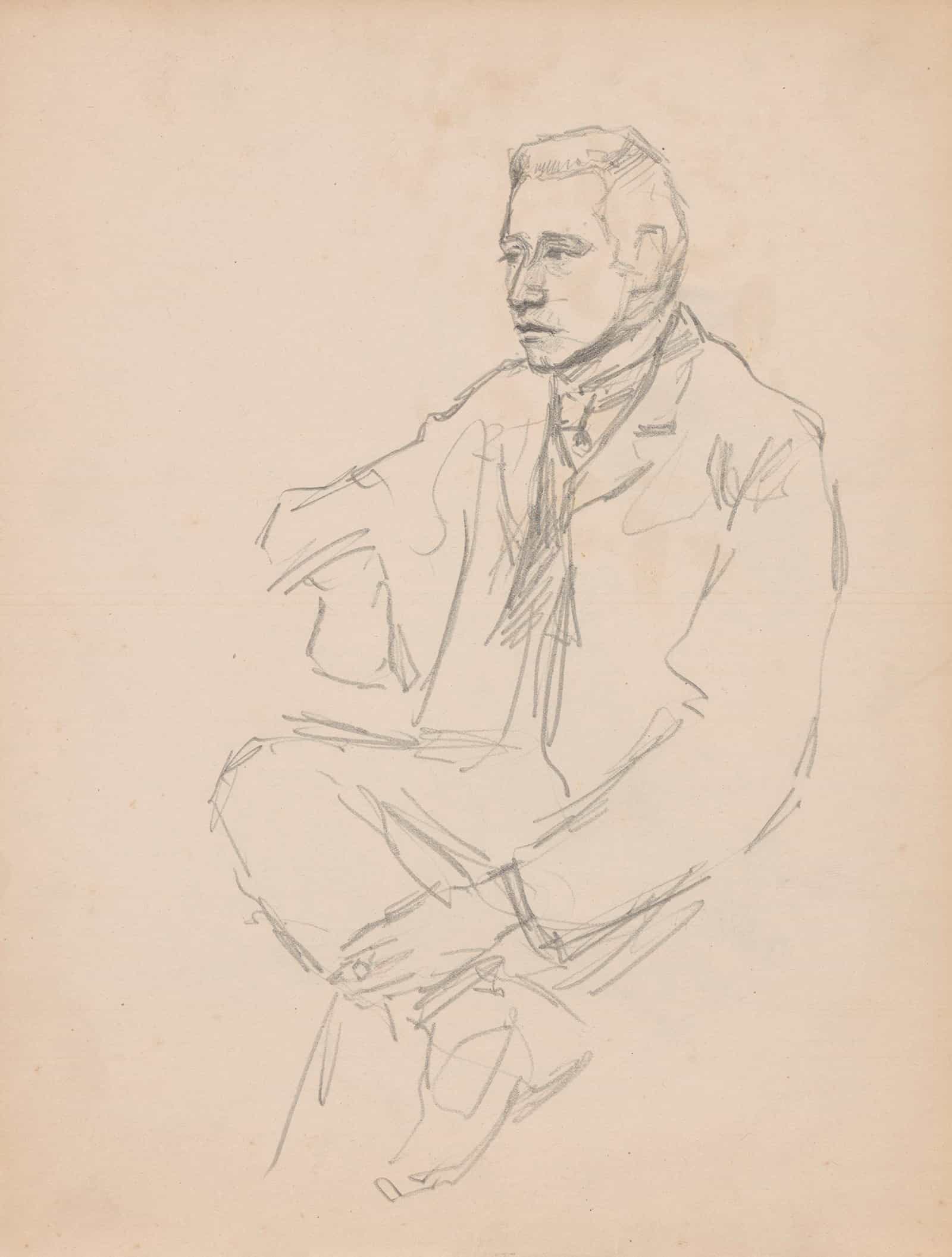 Seated Man by Jules Schmalzigaug - Image 5