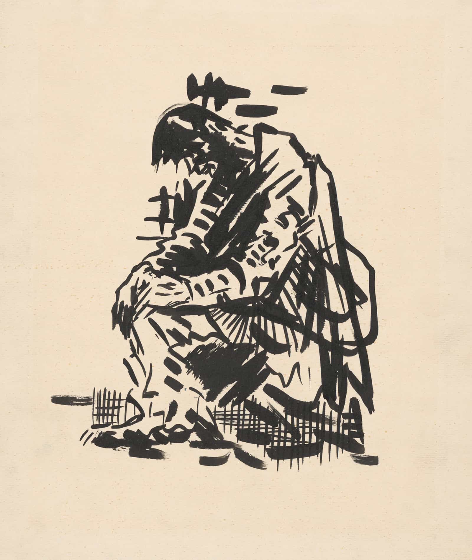Seated Man Tired by Arnold Peter Weisz Kubincan