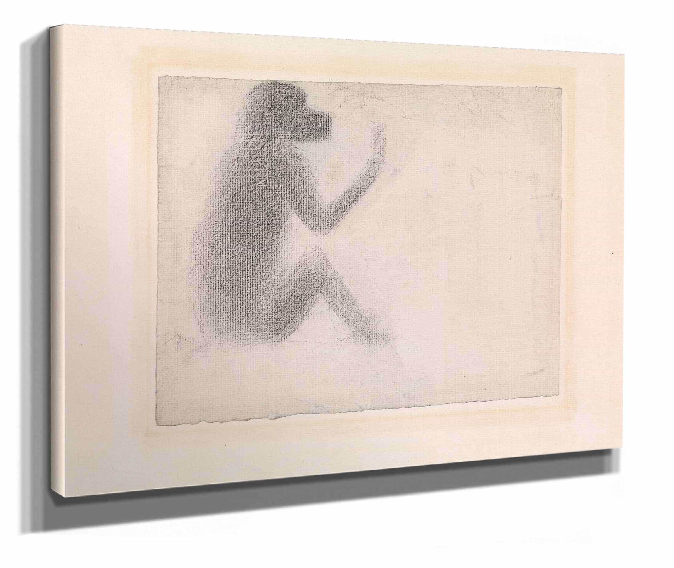 Seated Monkey by Georges Seurat - Image 2
