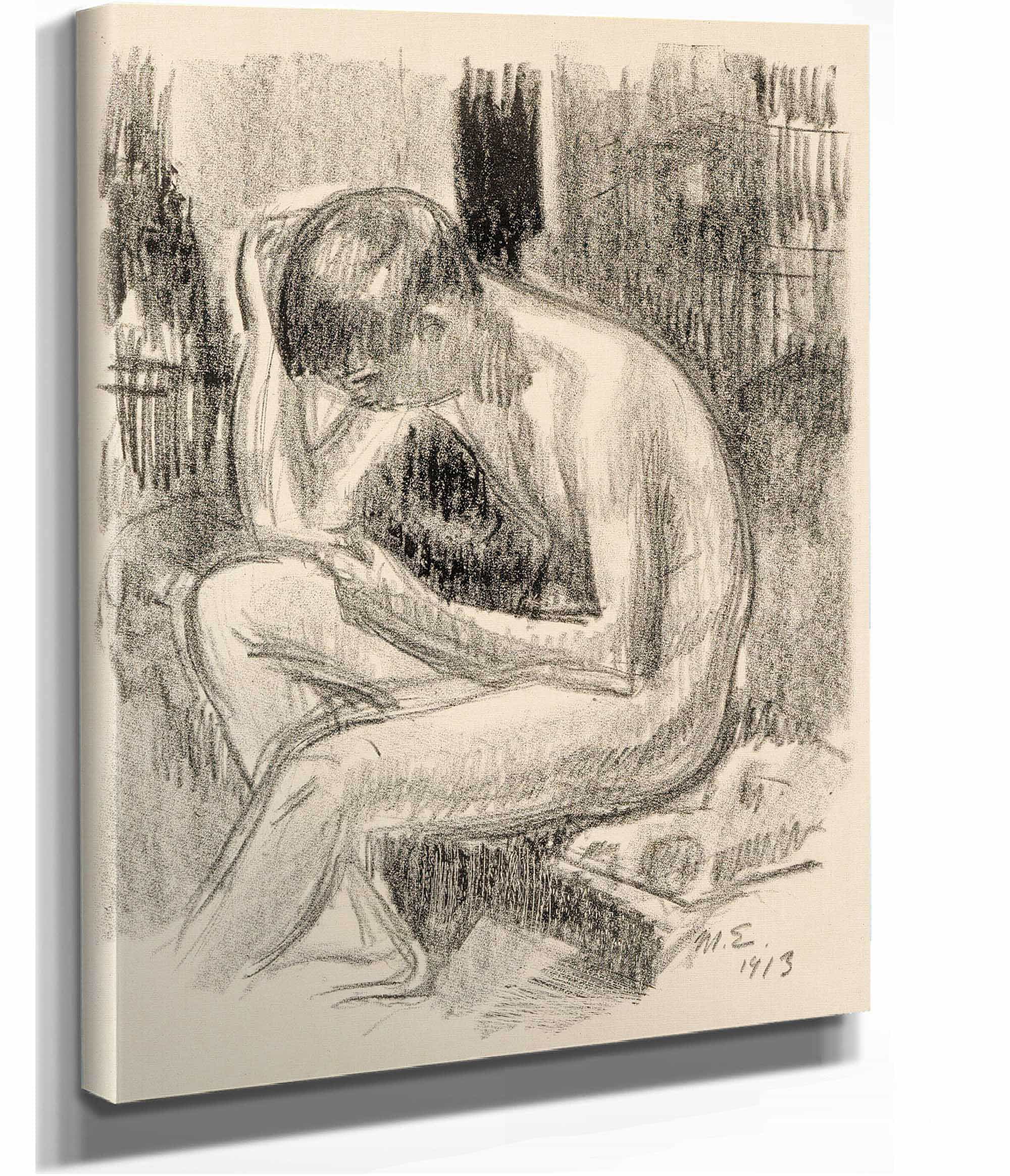 Seated Nude by Magnus Enckell - Image 2