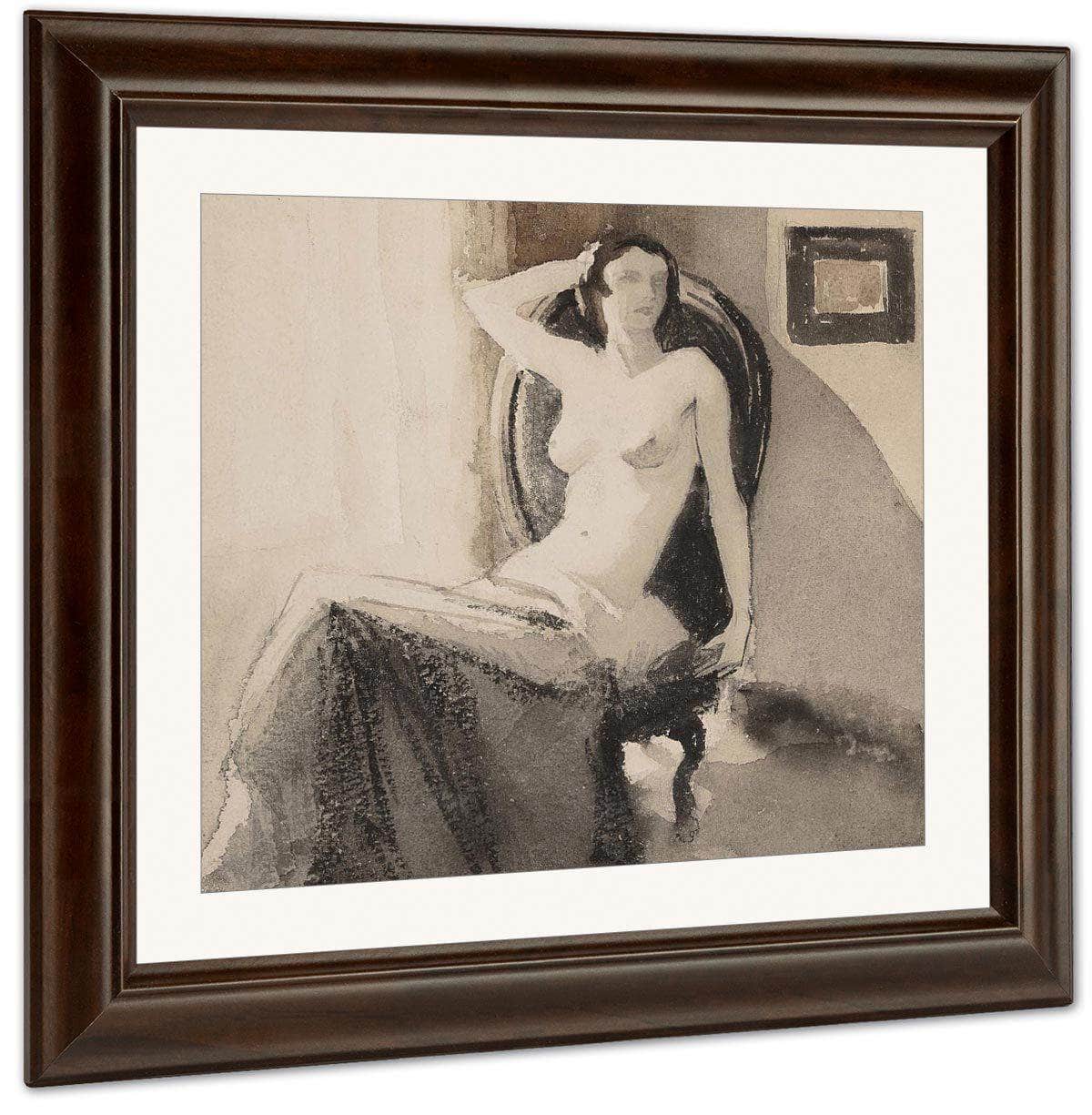 Seated Nude By Everett Shinn - Image 3