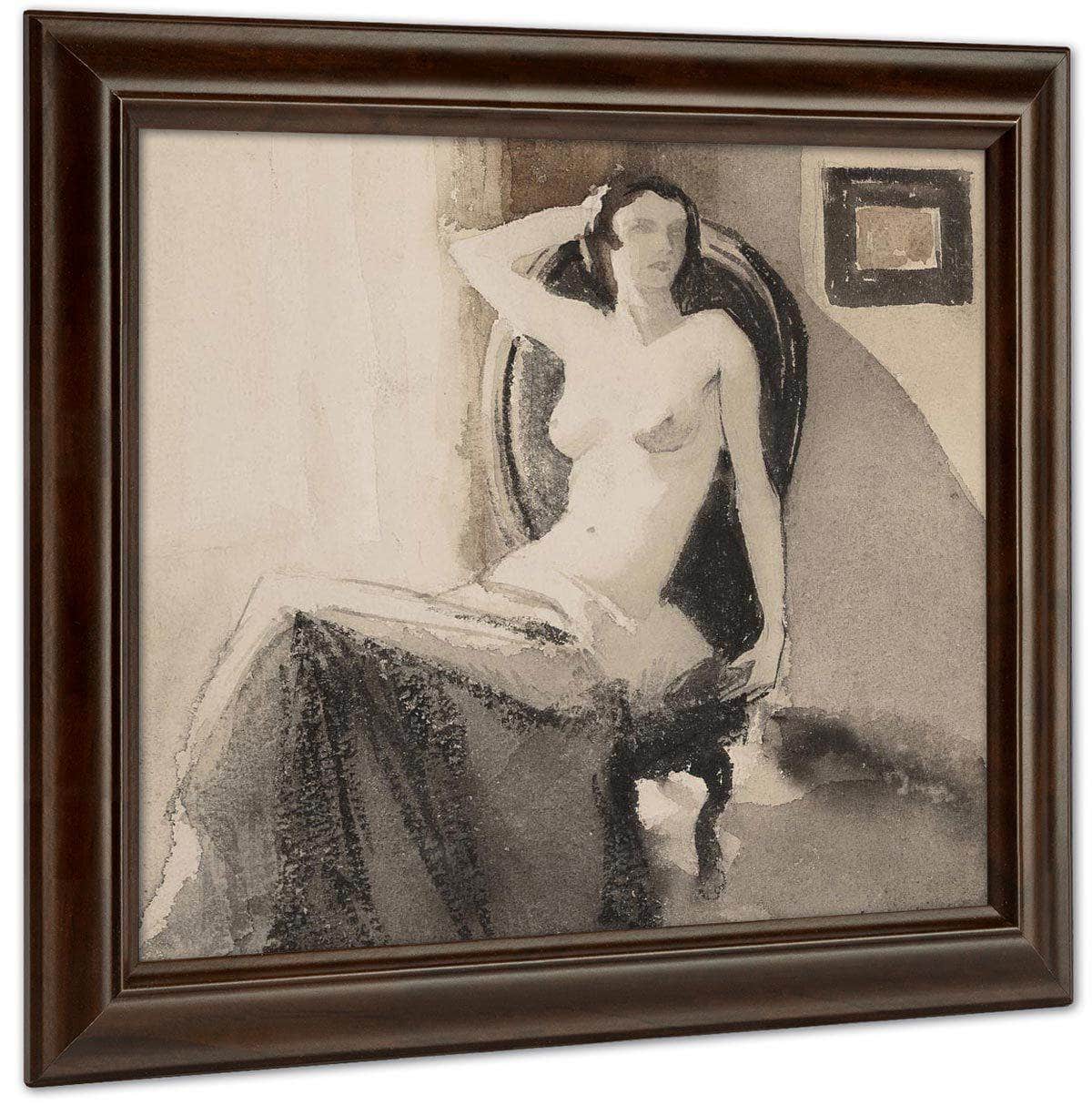 Seated Nude By Everett Shinn - Image 4