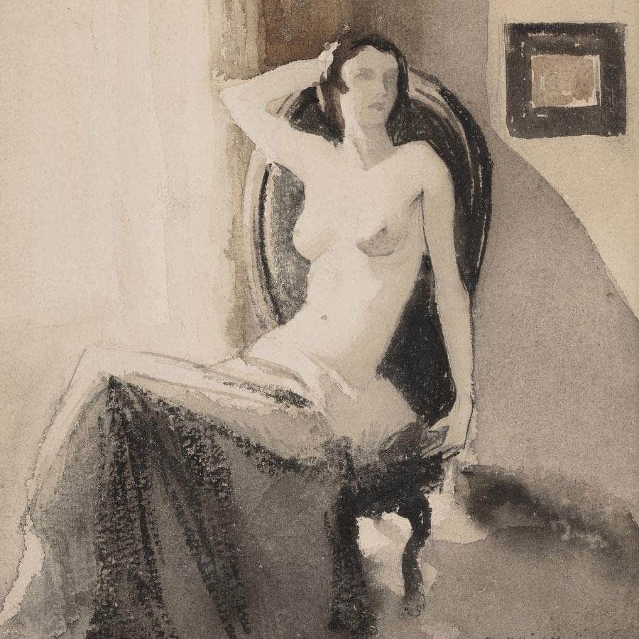 Seated Nude By Everett Shinn - Image 5