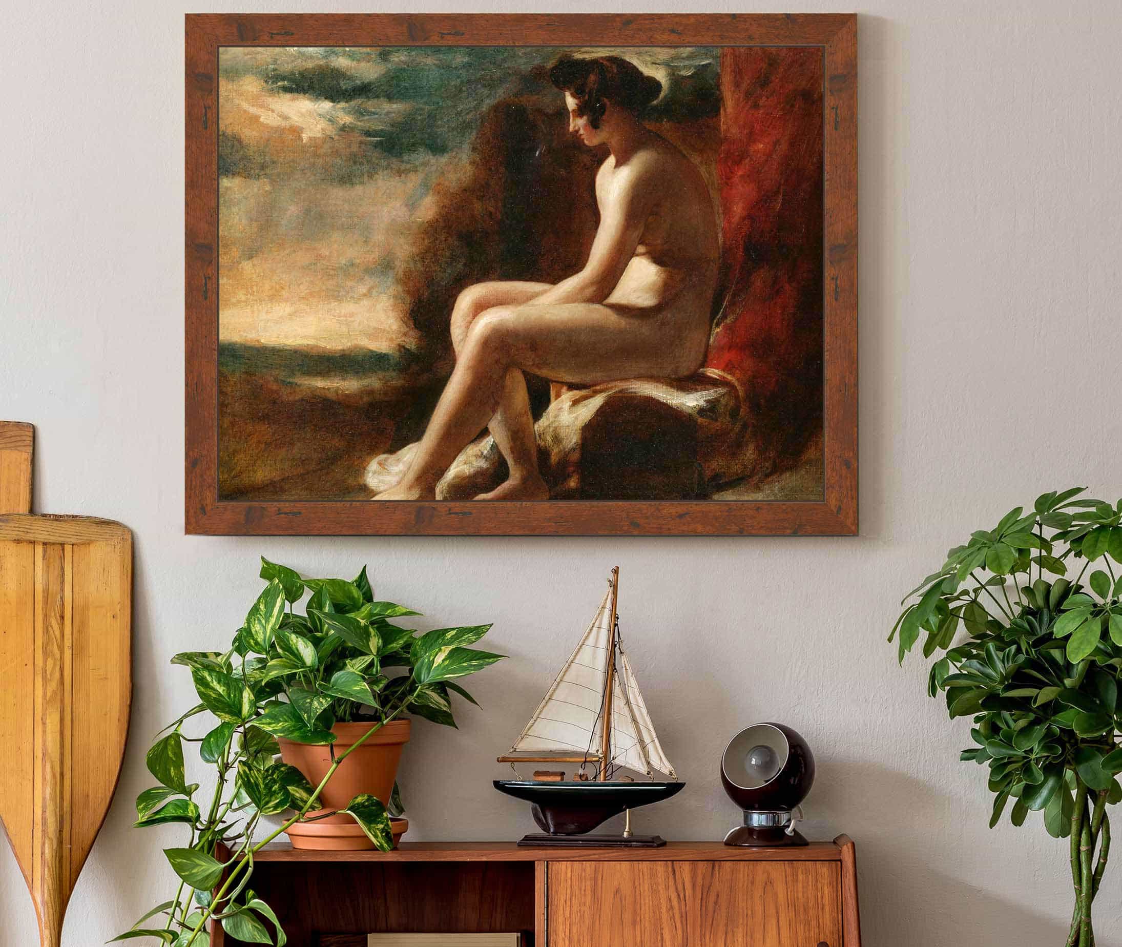 Seated Nude In A Landscape by William Etty - Image 3
