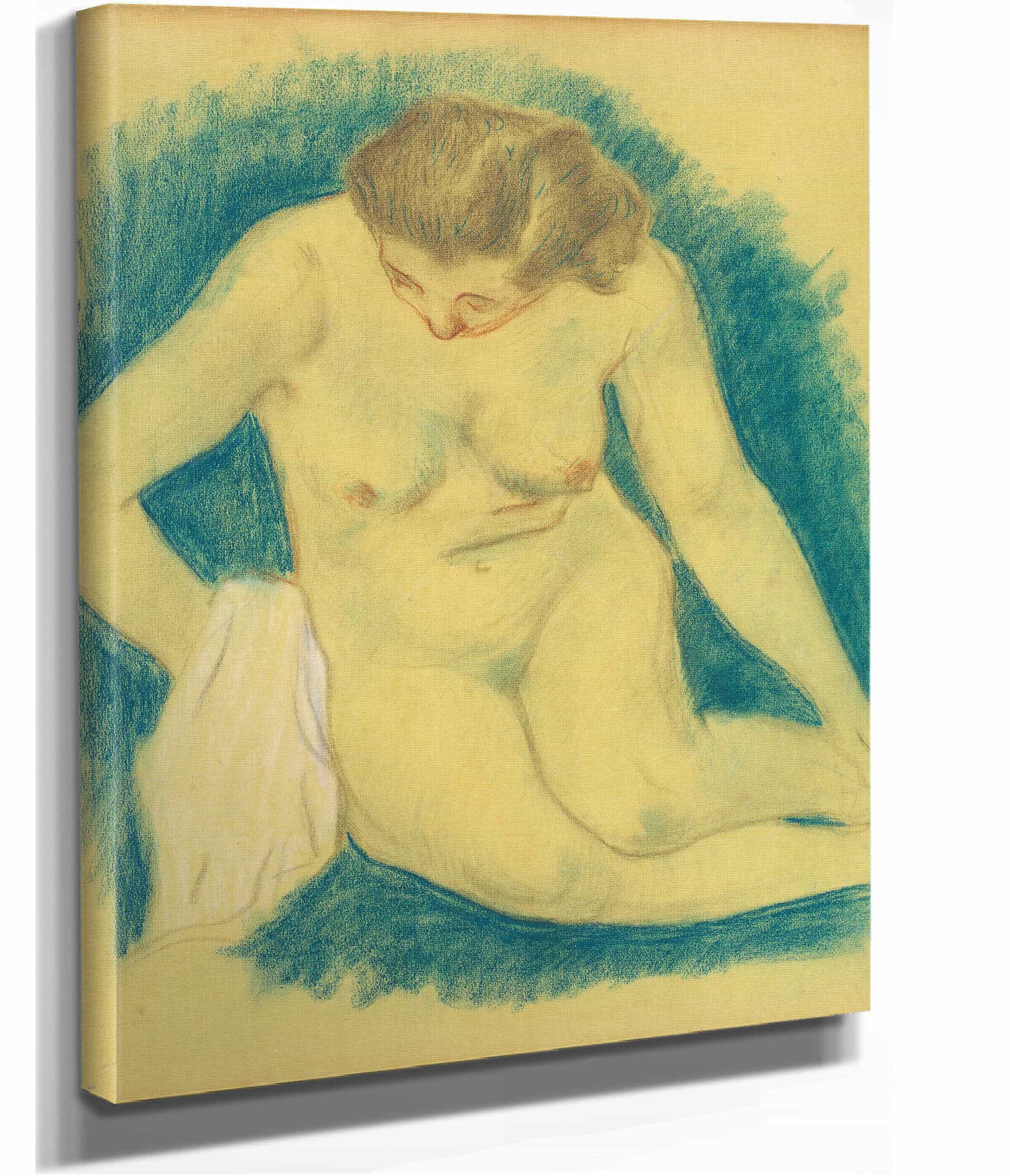Seated Nude Seen From Above by Paul Gauguin - Image 2
