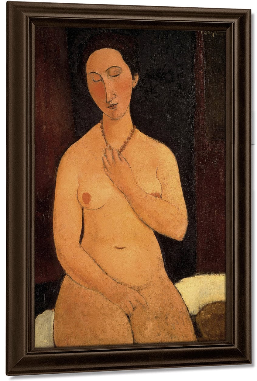 Seated Nude With Necklace By Amedeo Modigliani - Image 5