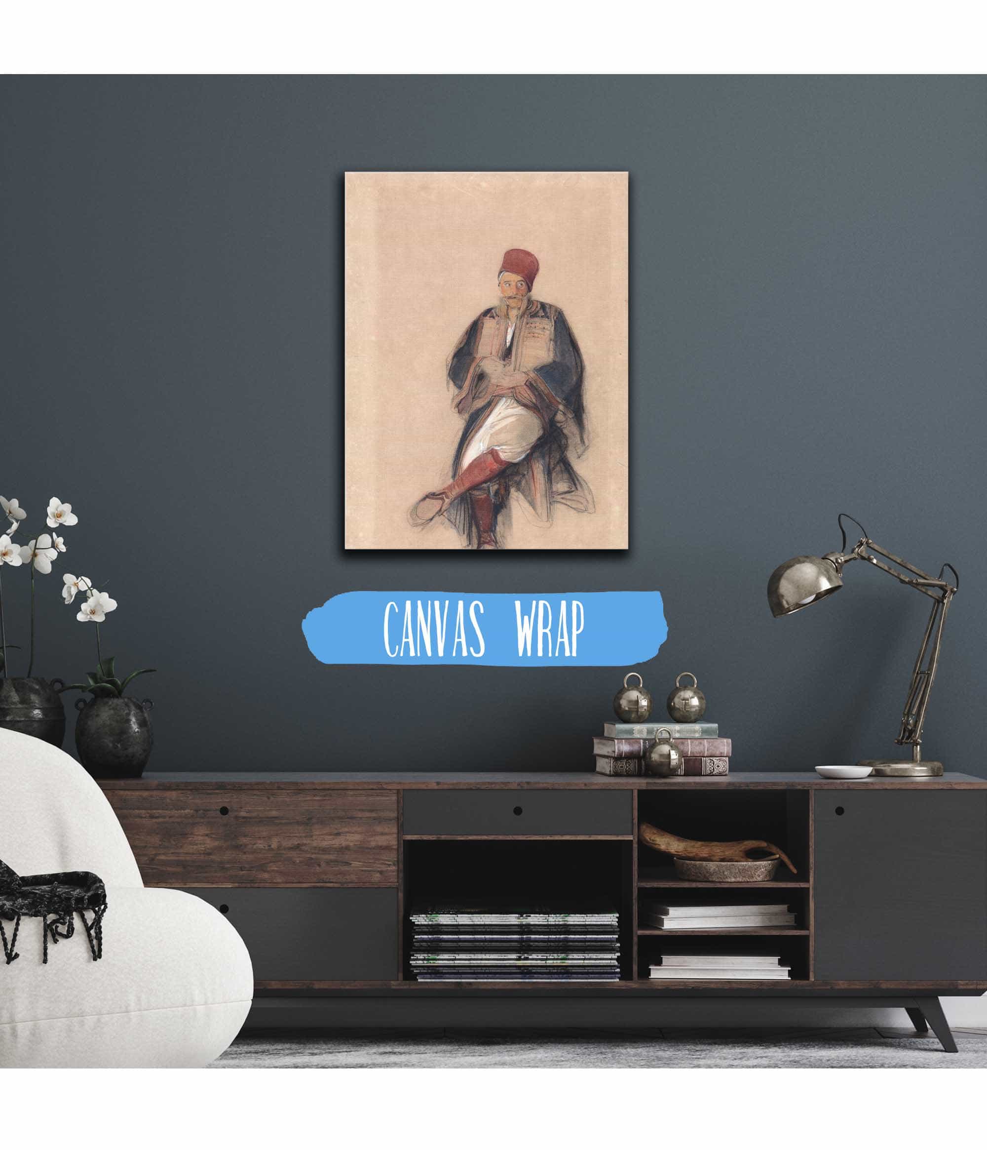 Seated Turk by John Frederick Lewis - Image 3