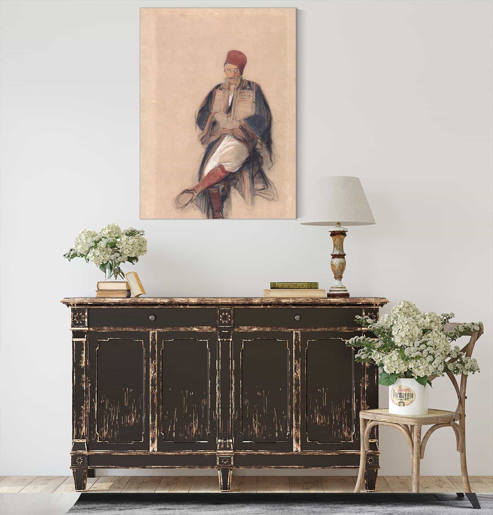 Seated Turk by John Frederick Lewis - Image 4