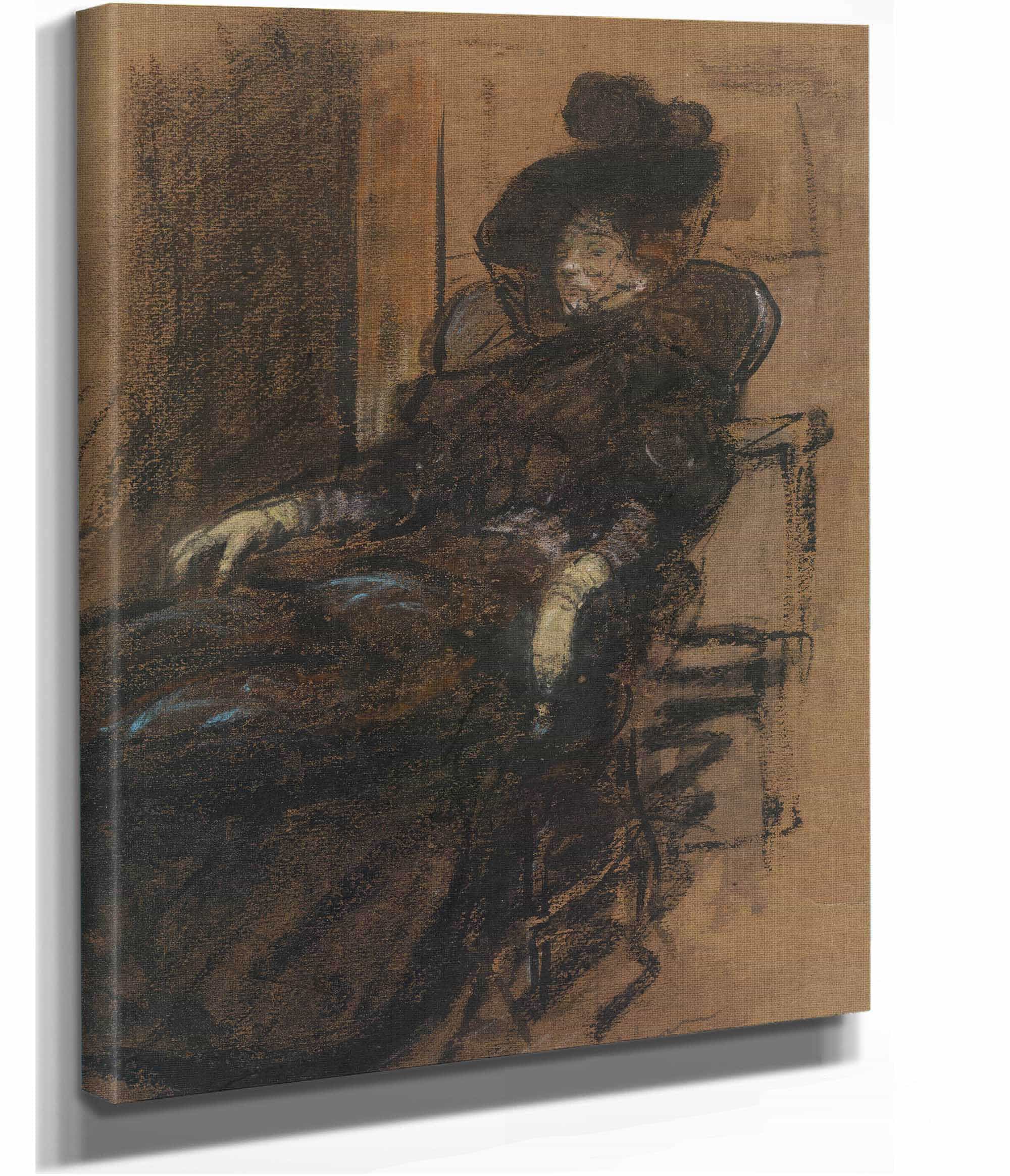 Seated Woman by William James Glackens - Image 2