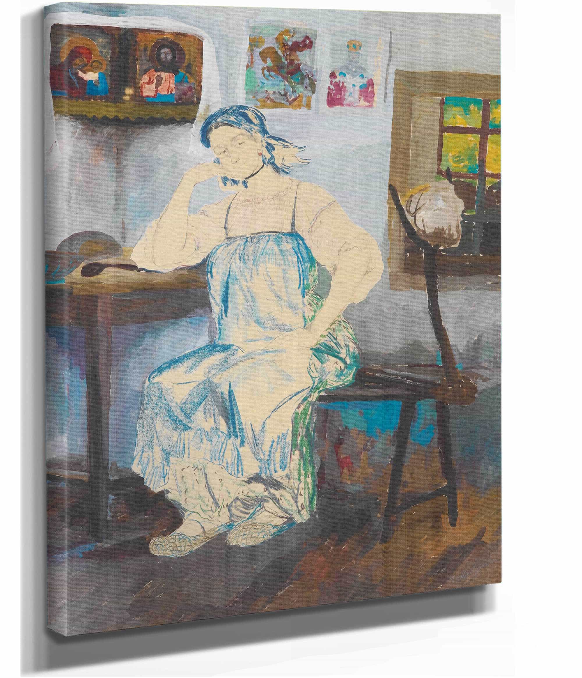 Seated Woman In An Interior by Filipp Malyavin - Image 2