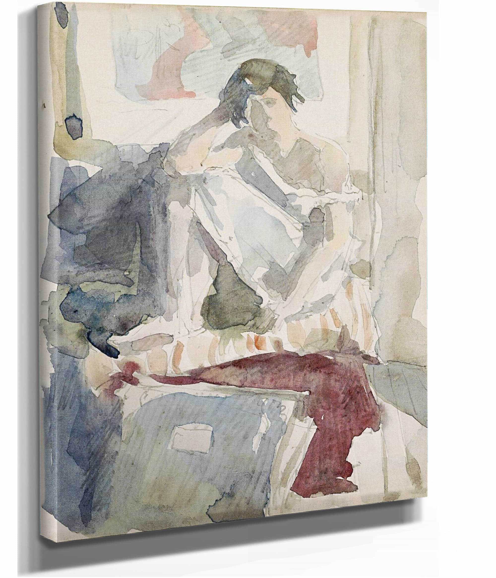 Seated Woman In An Interior by Reijer Stolk - Image 2