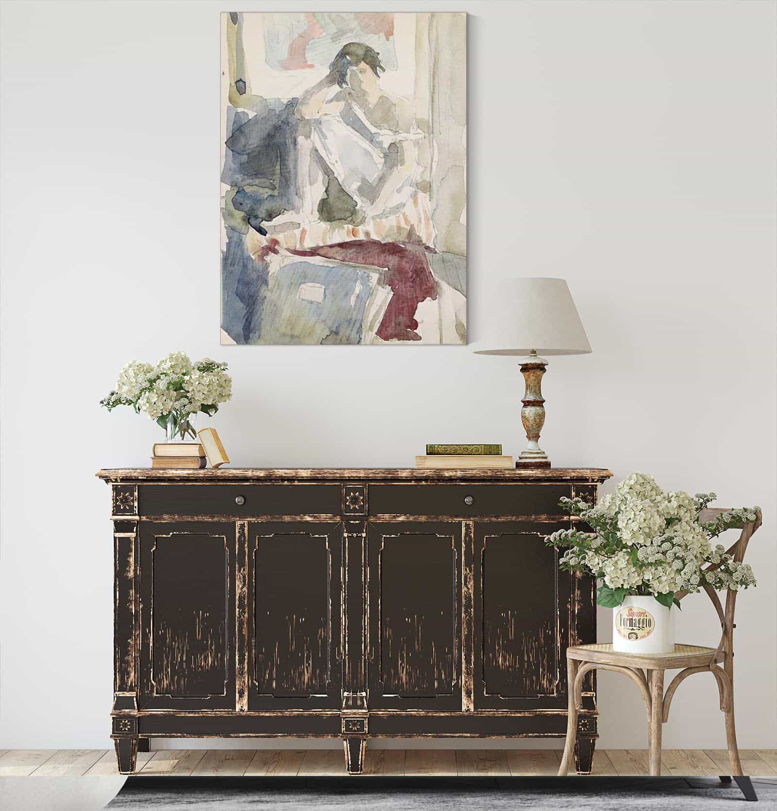 Seated Woman In An Interior by Reijer Stolk - Image 4