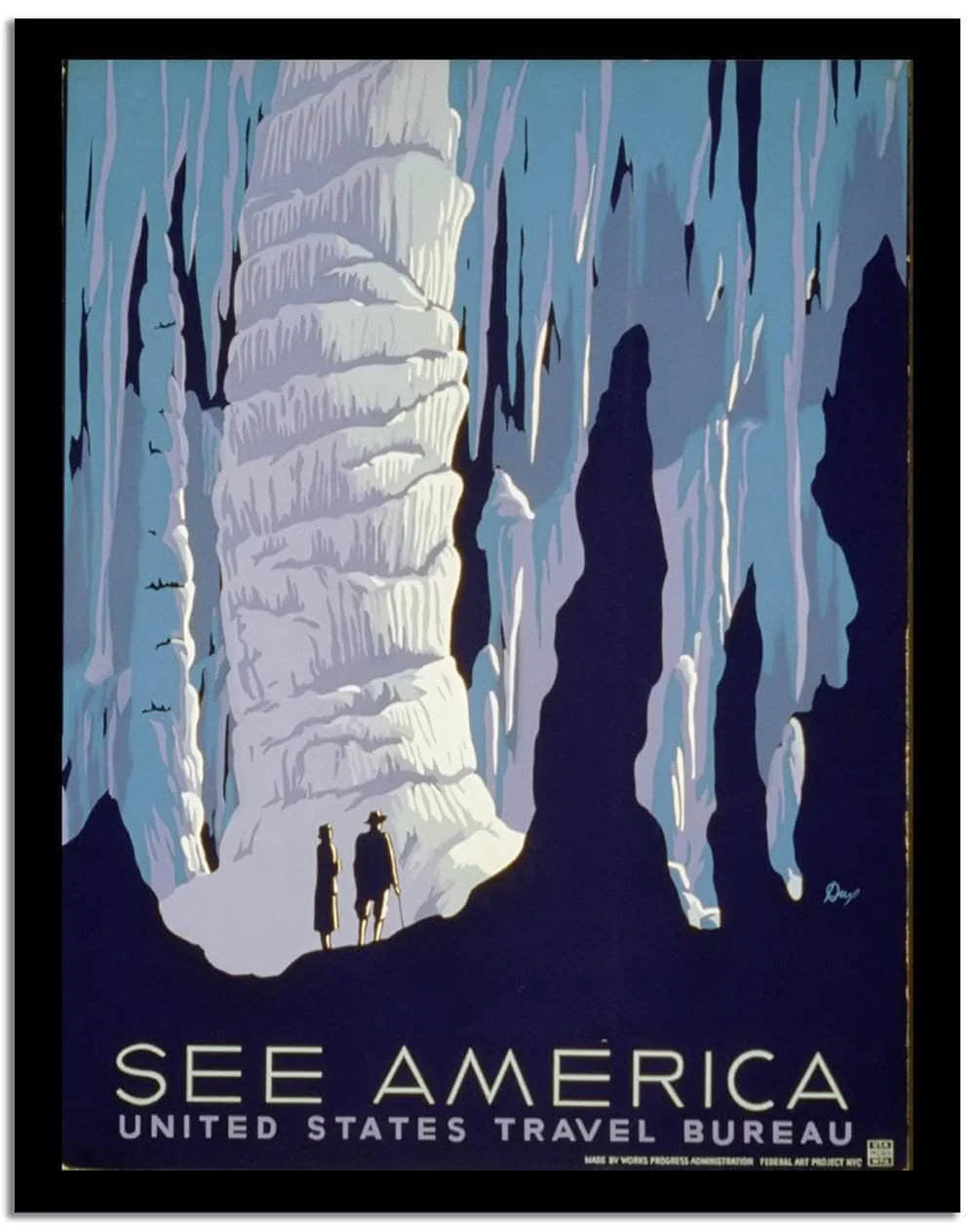 See America  Vintage Postera - Image 2