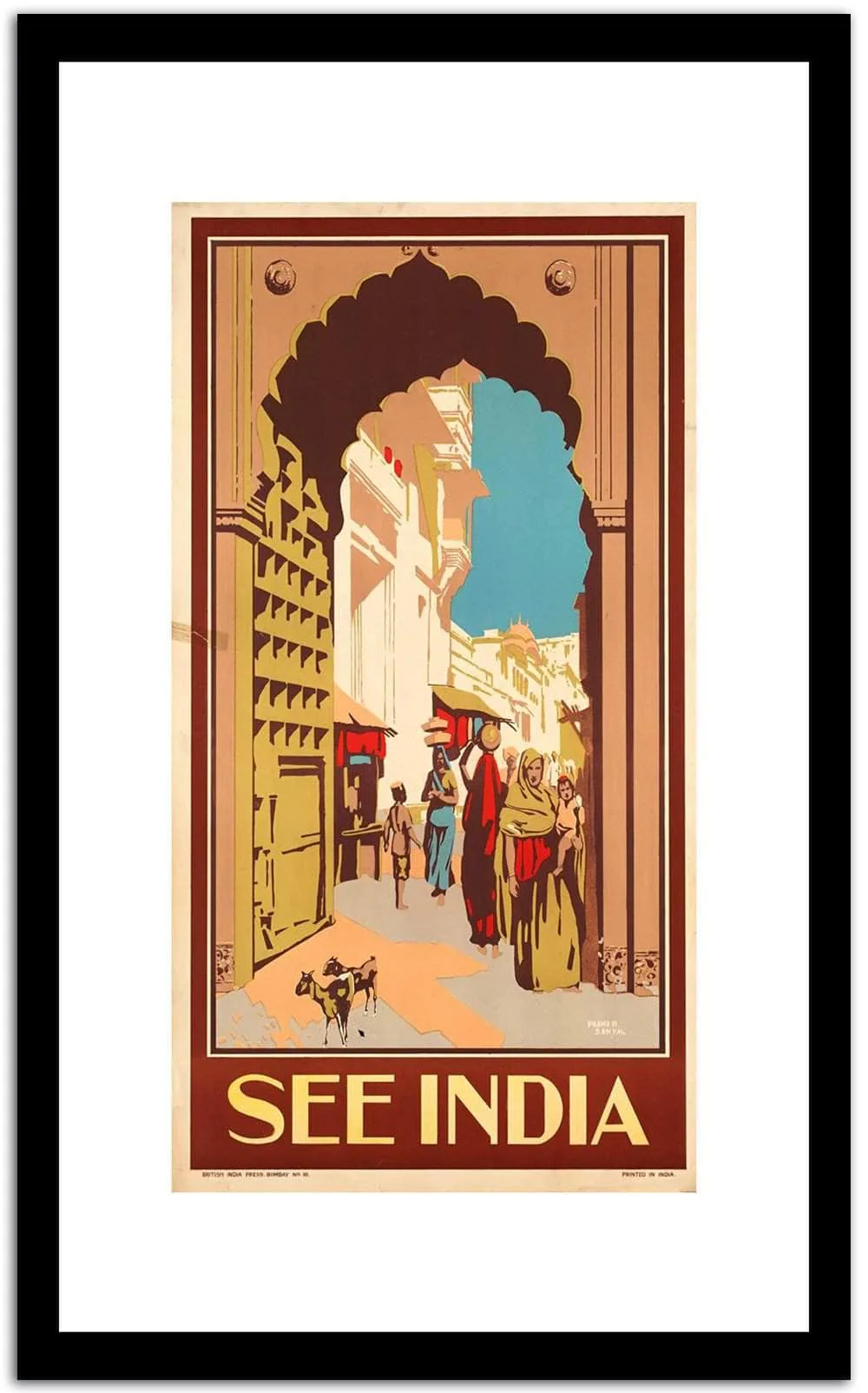 See India Vintage Poster