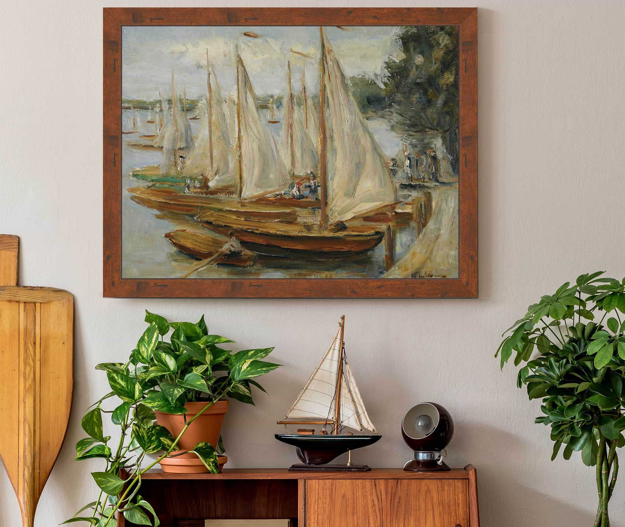 Segelboote Am Wannsee Sailing Boats On Wannsee Lake by Max Liebermann - Image 3
